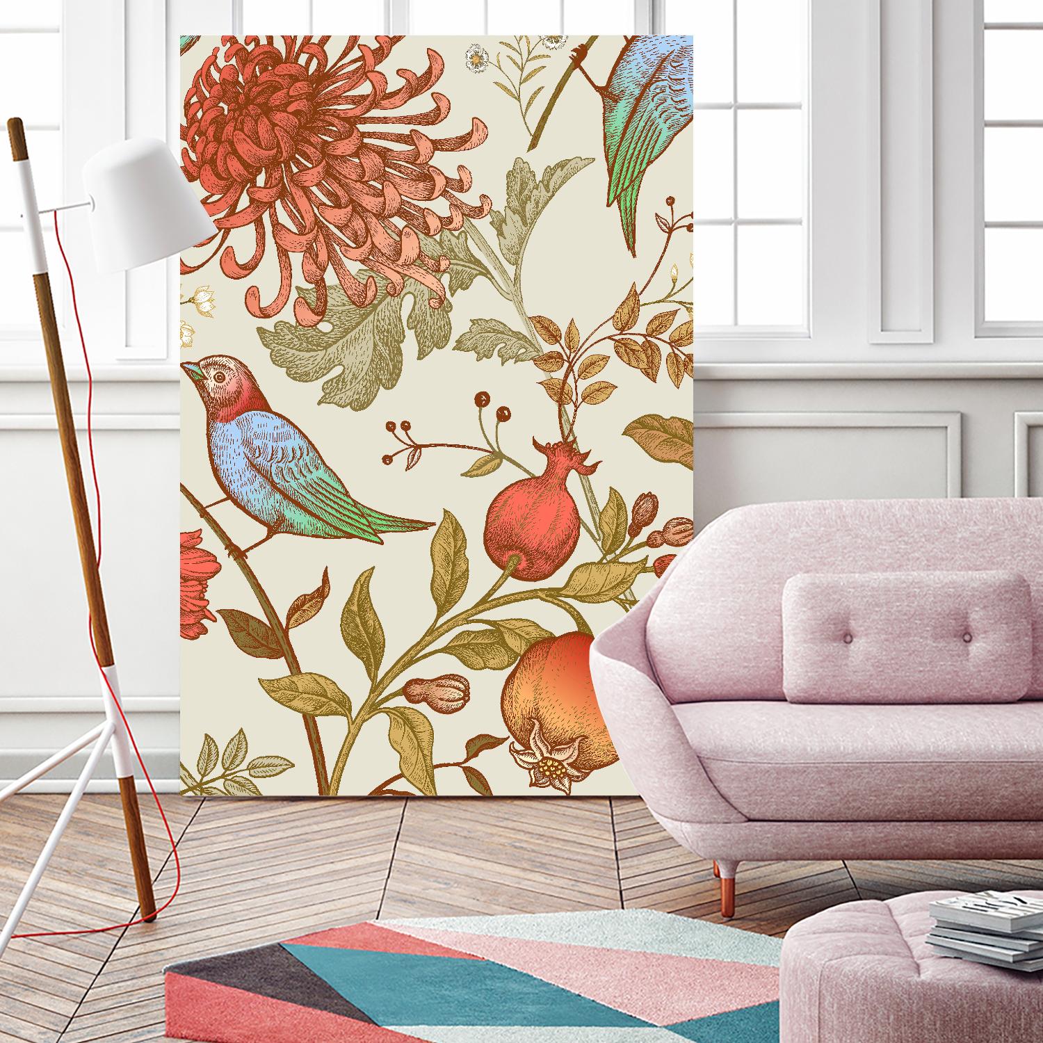 Nordic Victorian II by Incado on GIANT ART - multicolor floral/still life; design/type