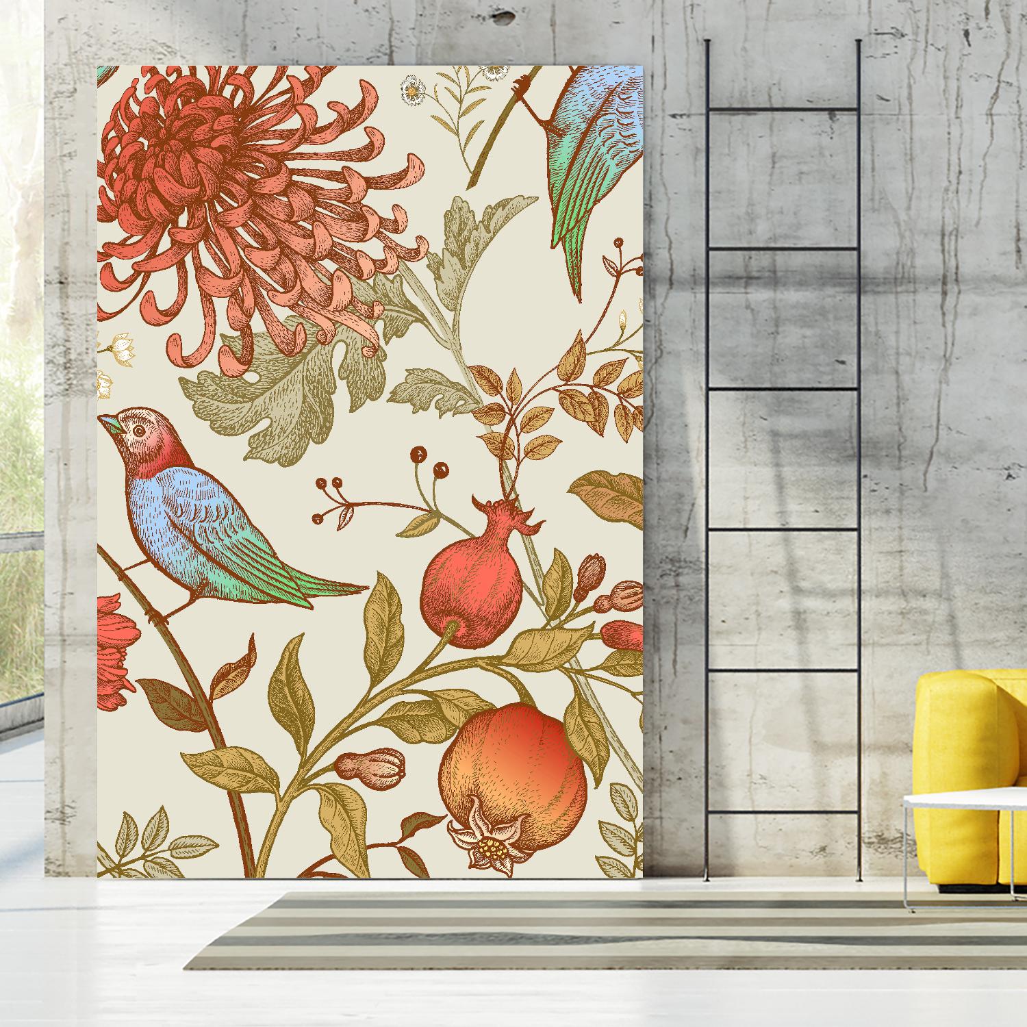 Nordic Victorian II by Incado on GIANT ART - multicolor floral/still life; design/type
