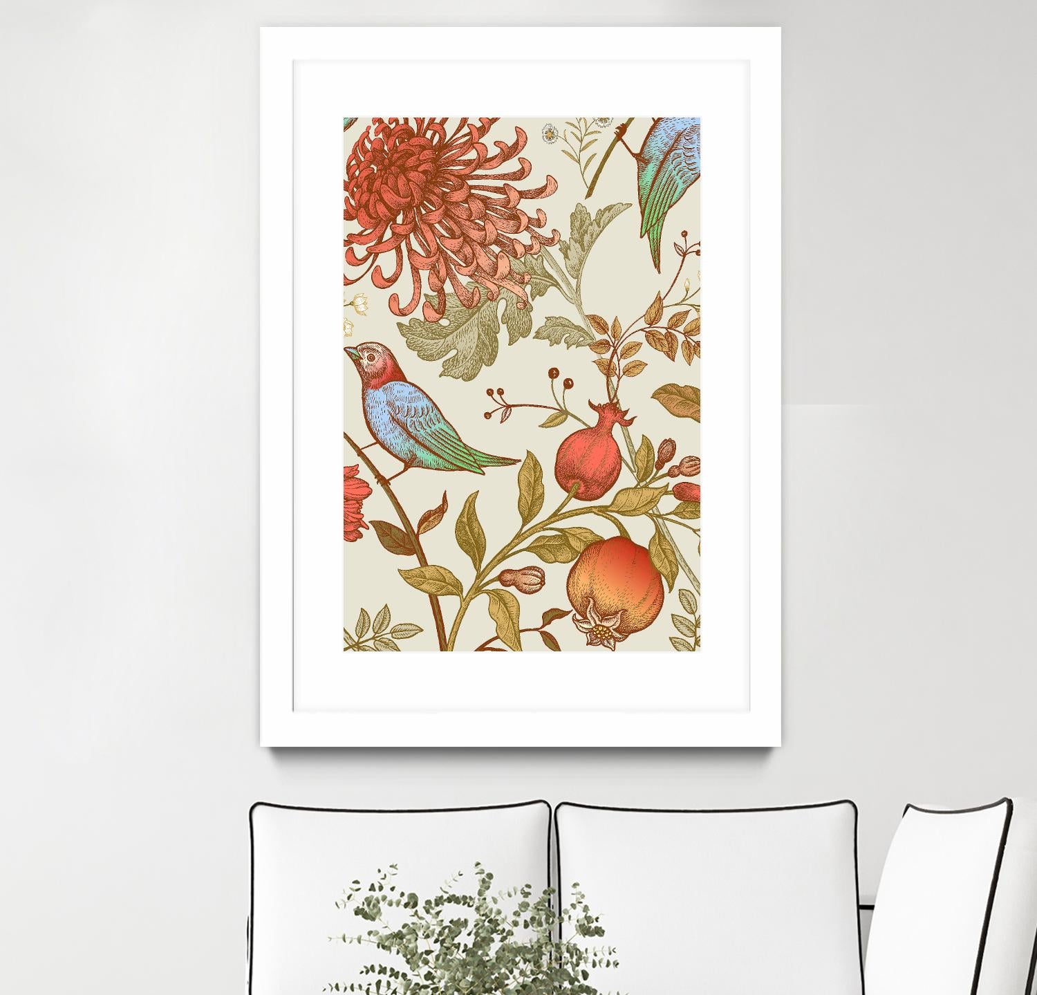 Nordic Victorian II by Incado on GIANT ART - multicolor floral/still life; design/type