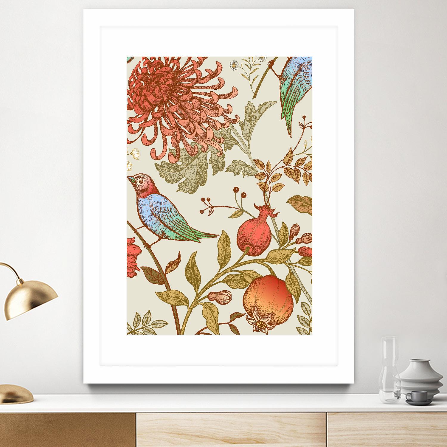Nordic Victorian II by Incado on GIANT ART - multicolor floral/still life; design/type