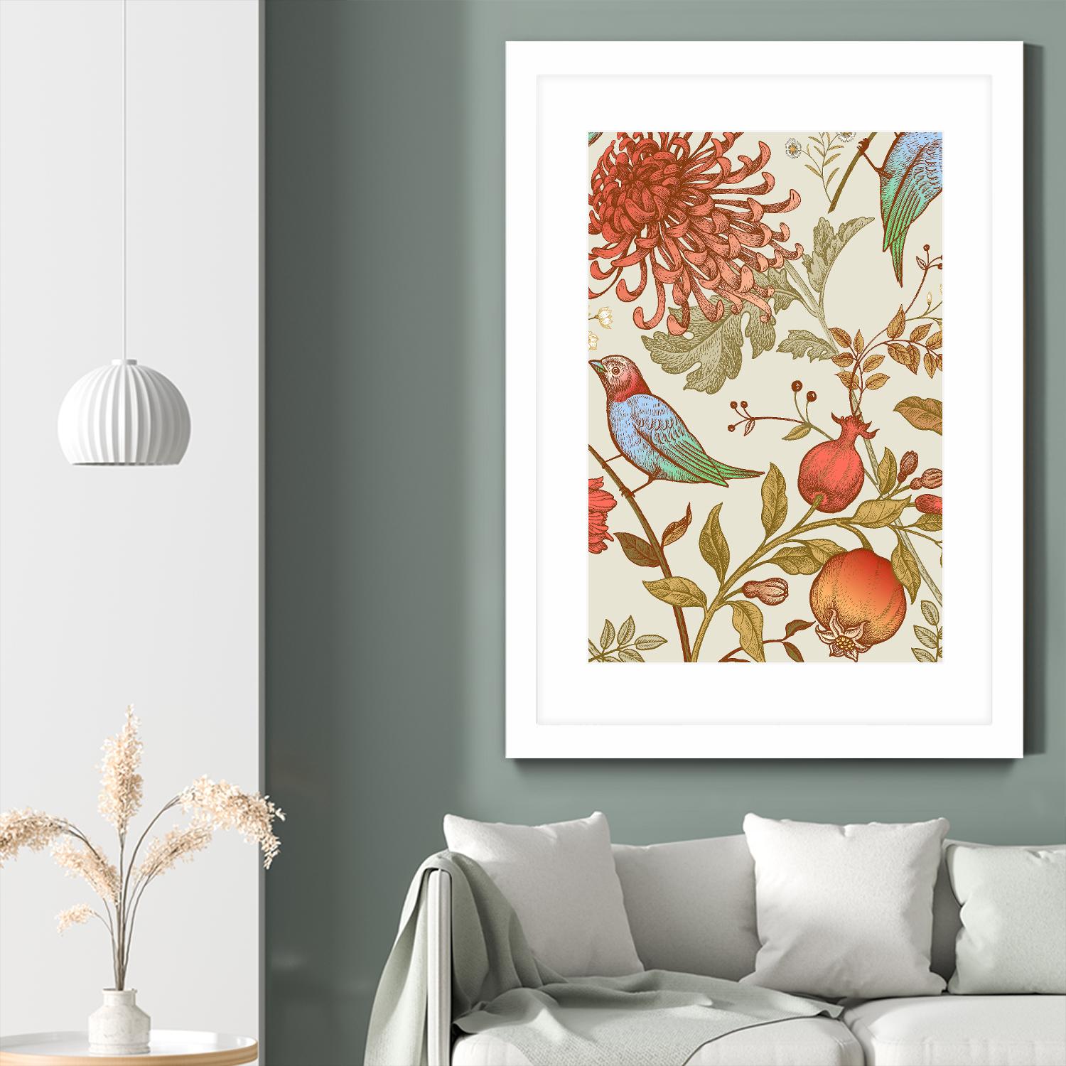 Nordic Victorian II by Incado on GIANT ART - multicolor floral/still life; design/type
