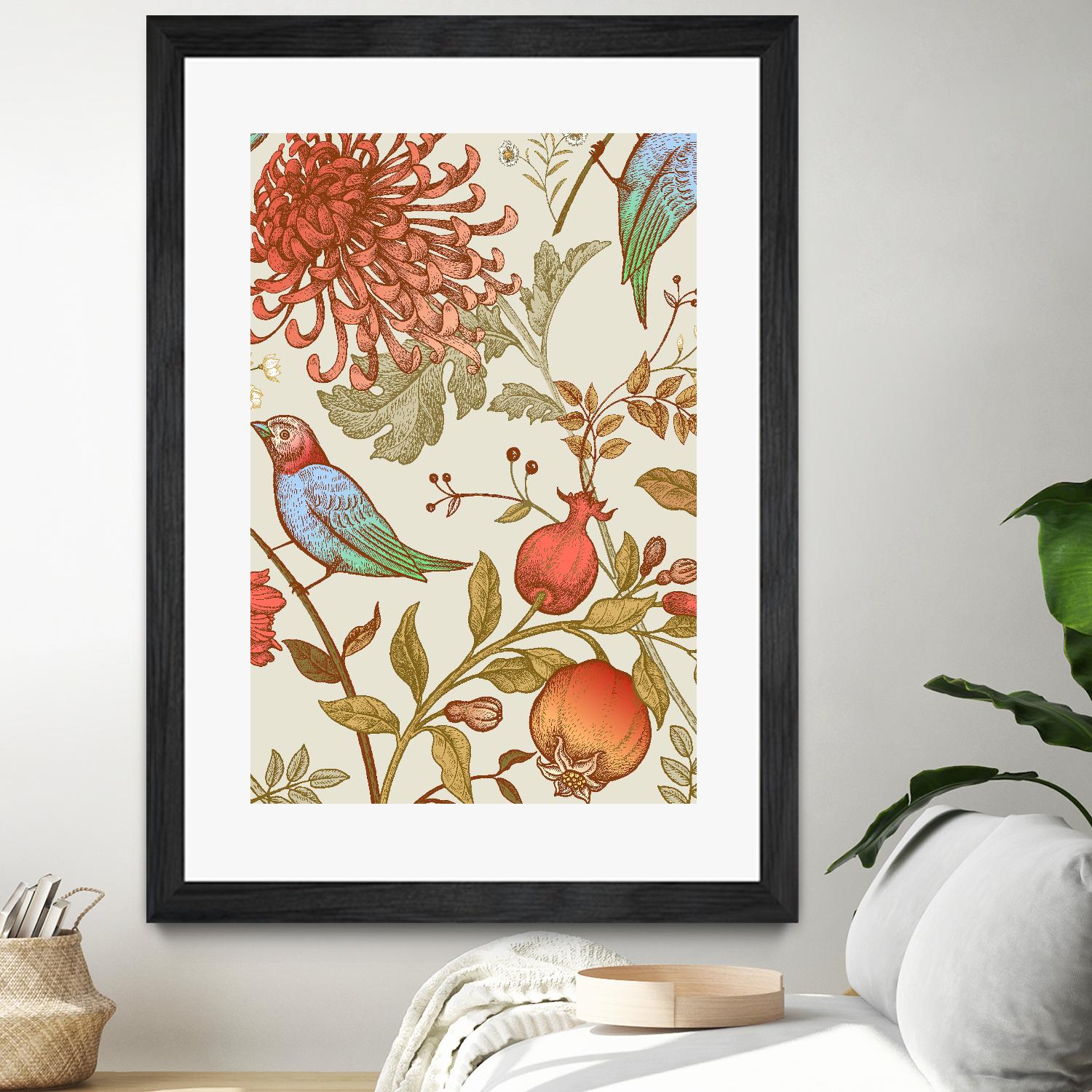 Nordic Victorian II by Incado on GIANT ART - multicolor floral/still life; design/type