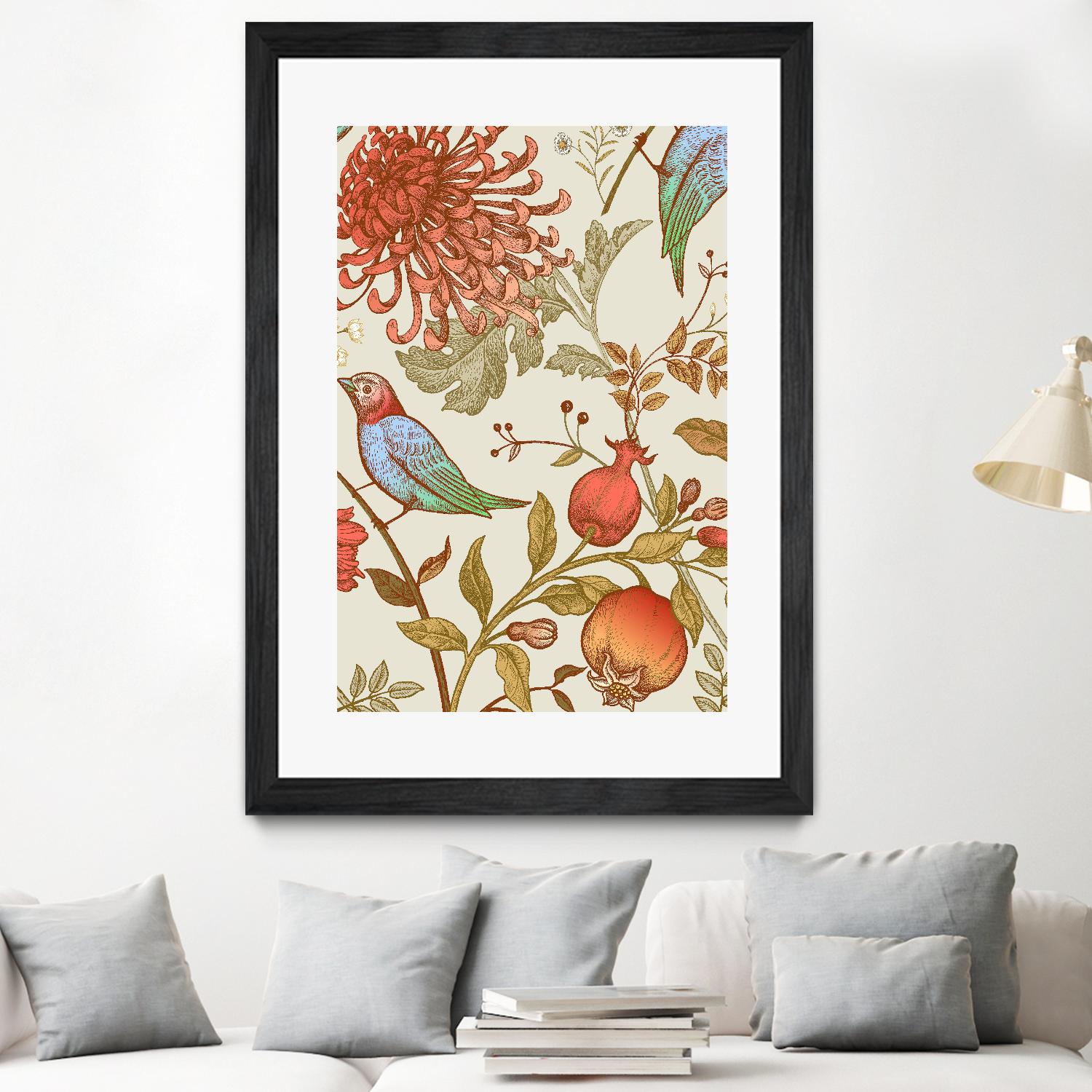 Nordic Victorian II by Incado on GIANT ART - multicolor floral/still life; design/type