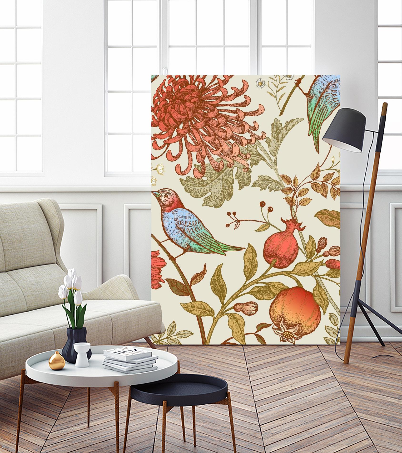 Nordic Victorian II by Incado on GIANT ART - multicolor floral/still life; design/type