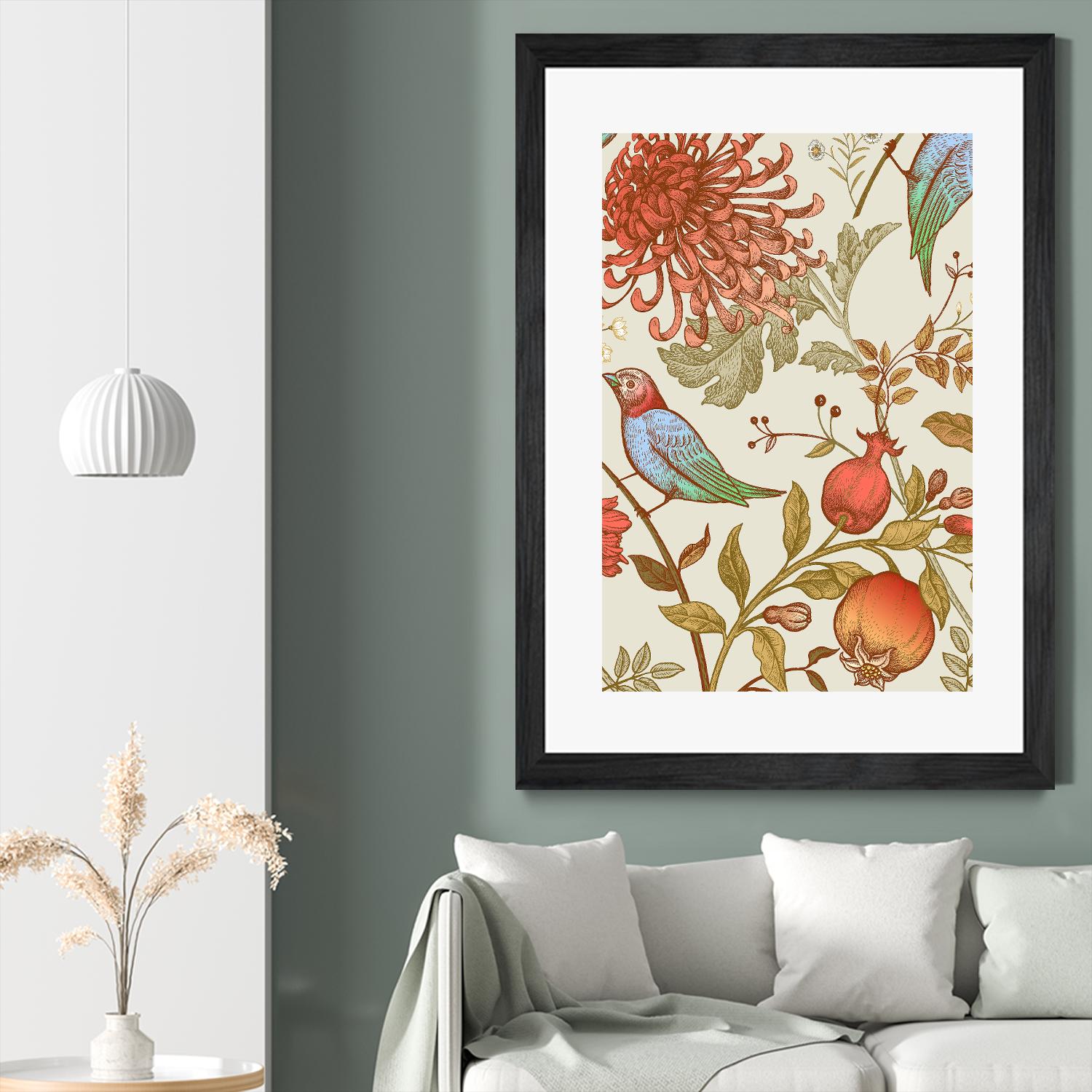 Nordic Victorian II by Incado on GIANT ART - multicolor floral/still life; design/type