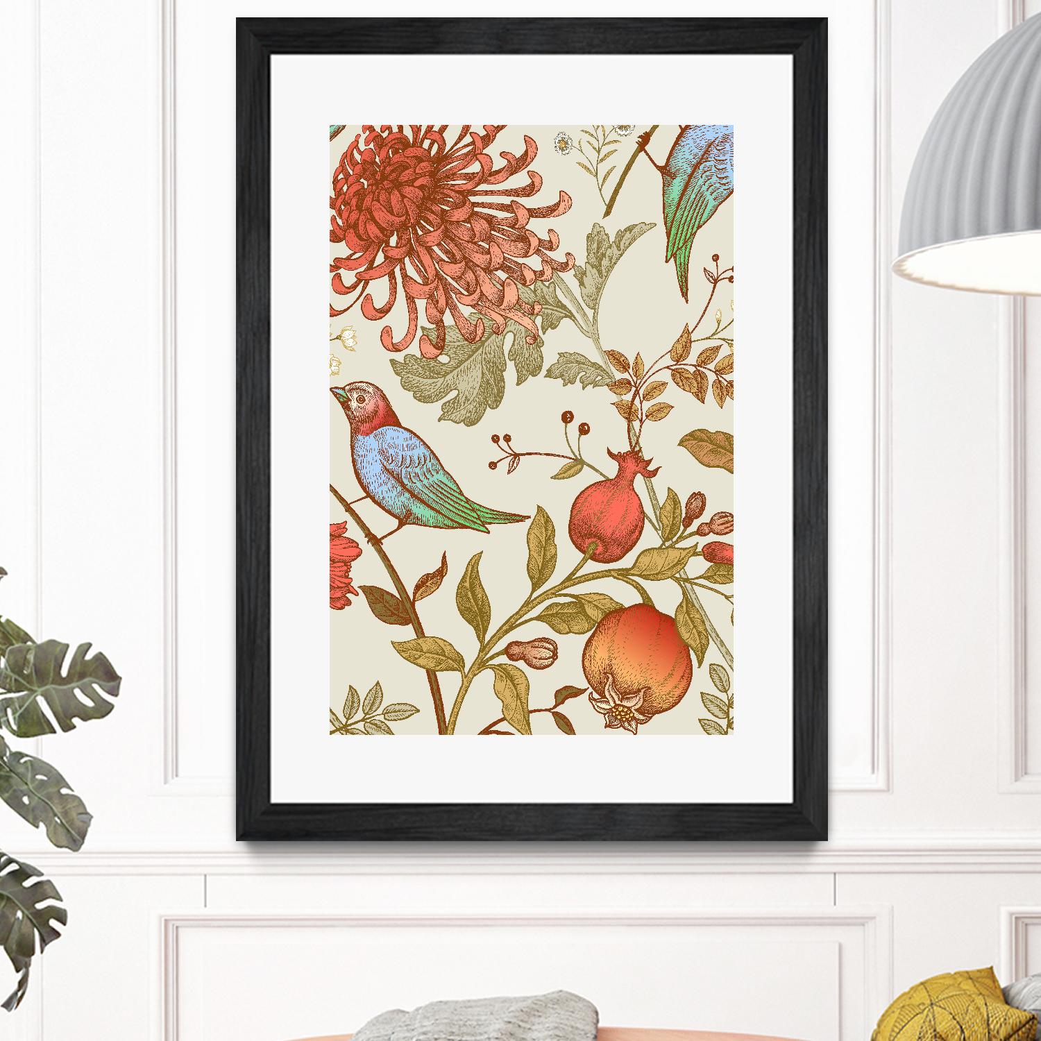 Nordic Victorian II by Incado on GIANT ART - multicolor floral/still life; design/type