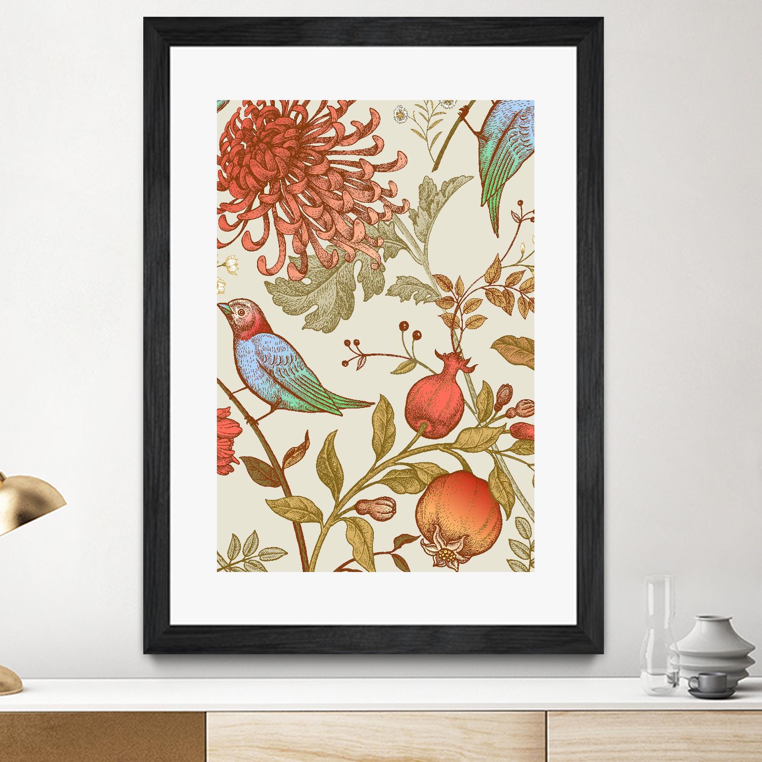 Nordic Victorian II by Incado on GIANT ART - multicolor floral/still life; design/type