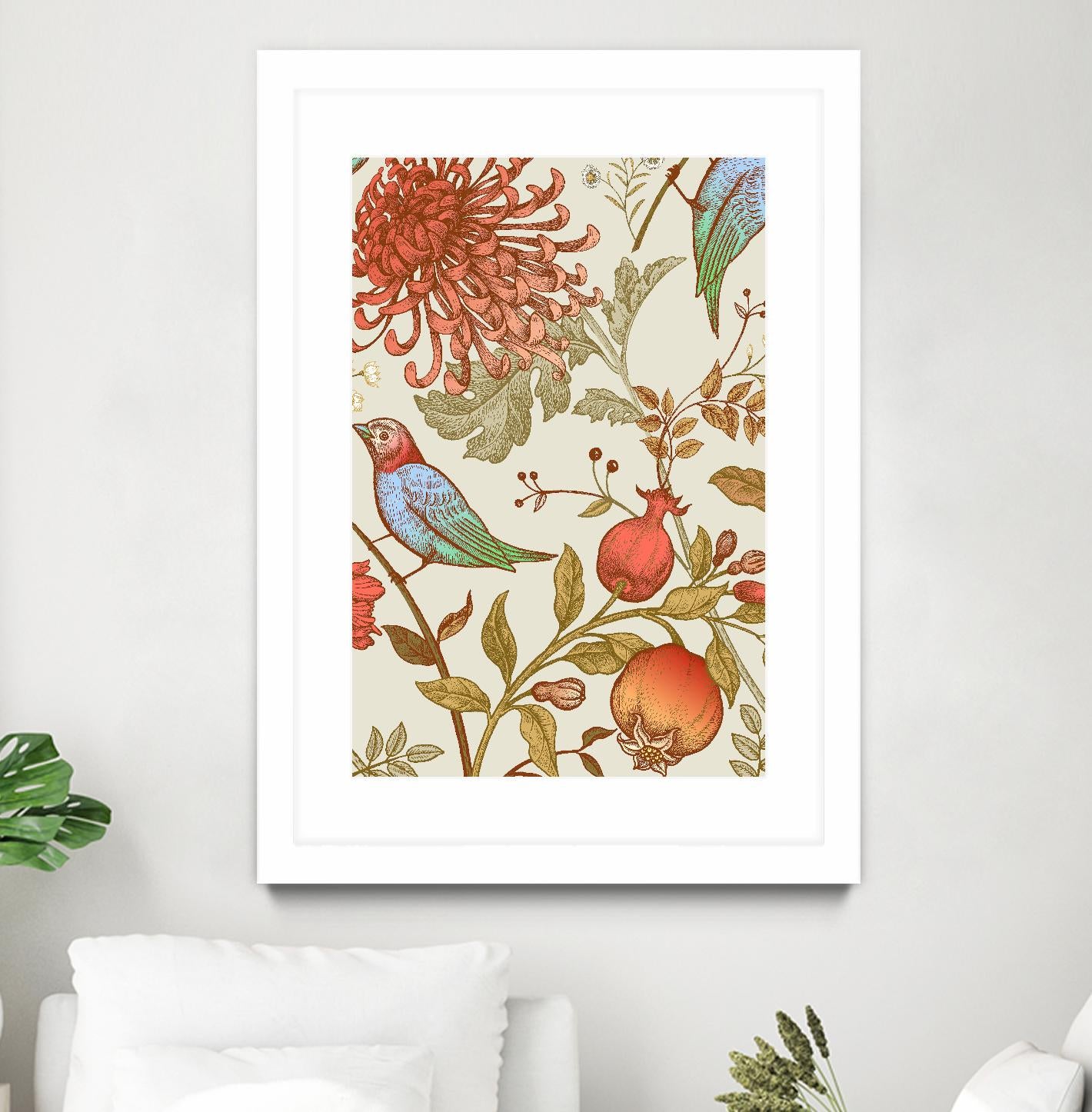 Nordic Victorian II by Incado on GIANT ART - multicolor floral/still life; design/type