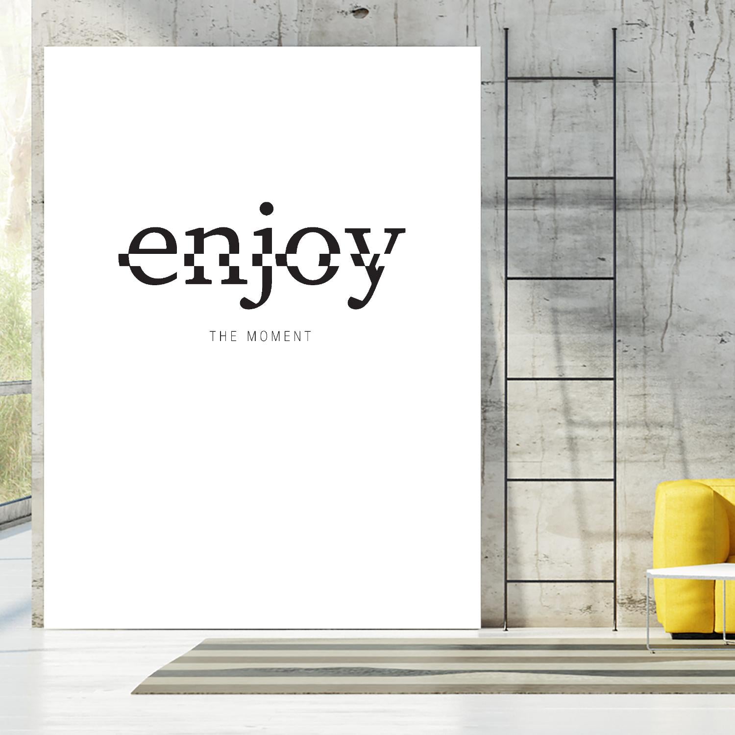 Enjoy by TypeLike on GIANT ART - multicolor design/type; inspirational