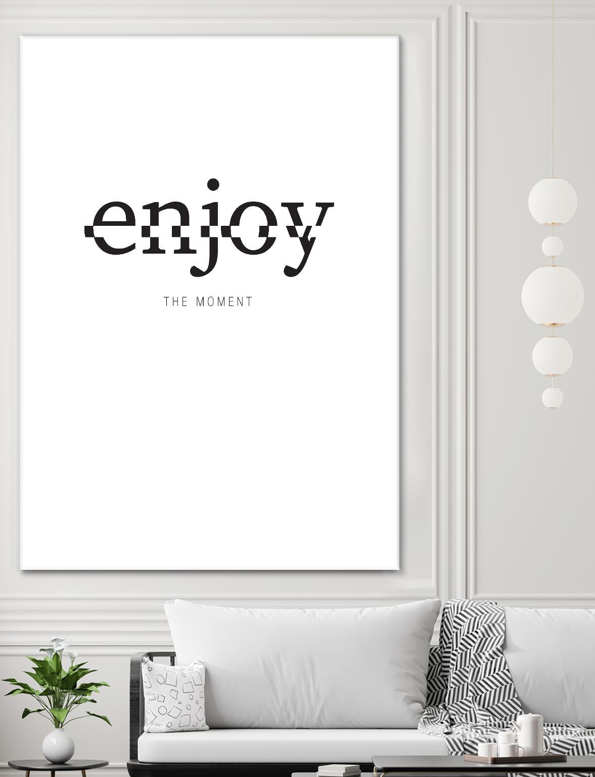 Enjoy by TypeLike on GIANT ART - multicolor design/type; inspirational