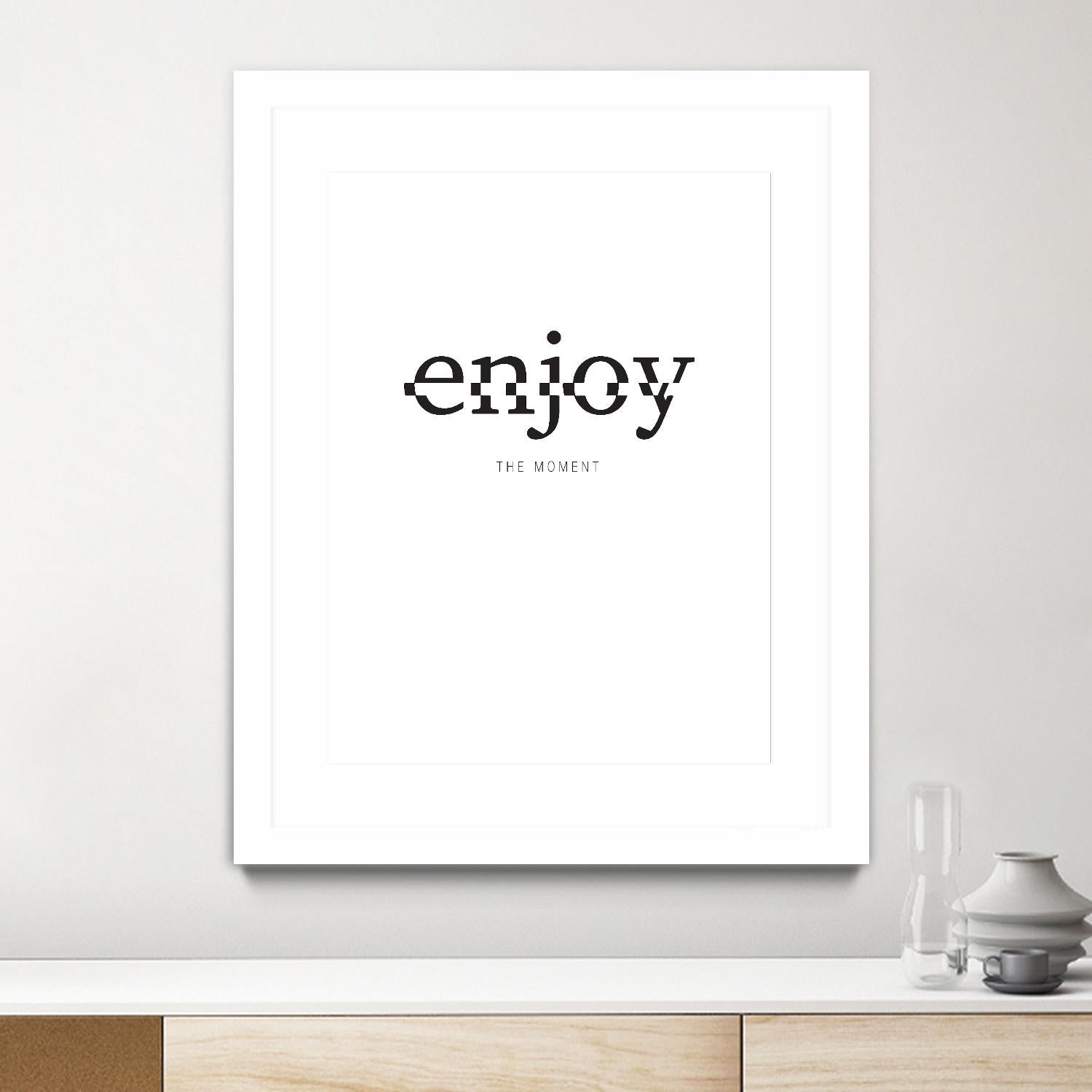 Enjoy by TypeLike on GIANT ART - multicolor design/type; inspirational