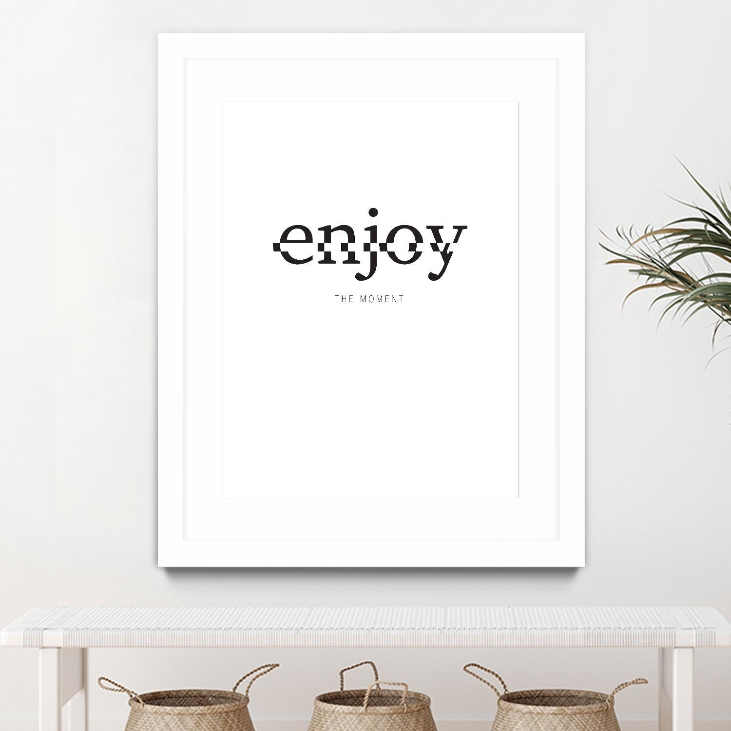 Enjoy by TypeLike on GIANT ART - multicolor design/type; inspirational