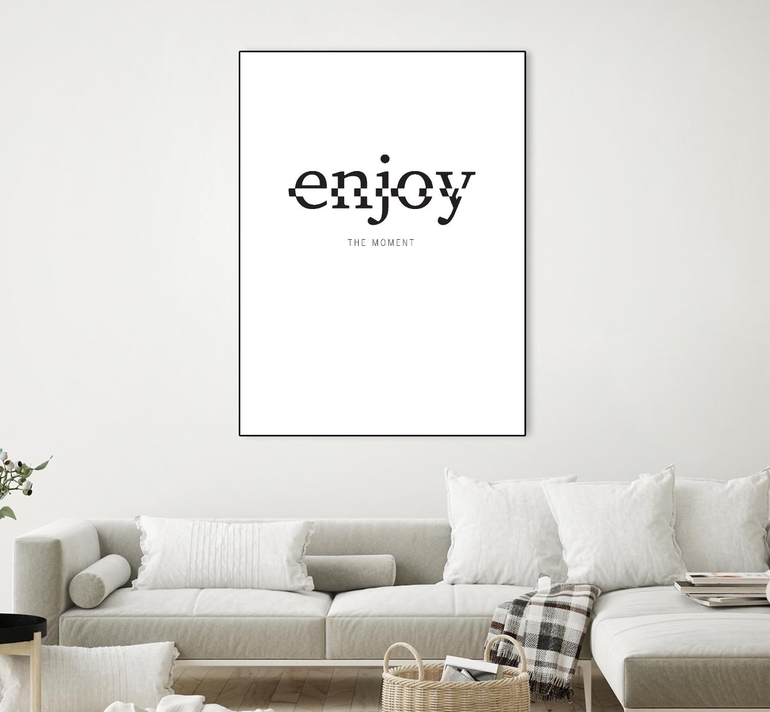 Enjoy by TypeLike on GIANT ART - multicolor design/type; inspirational