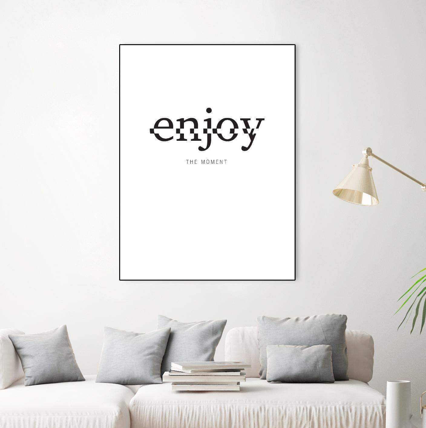 Enjoy by TypeLike on GIANT ART - multicolor design/type; inspirational