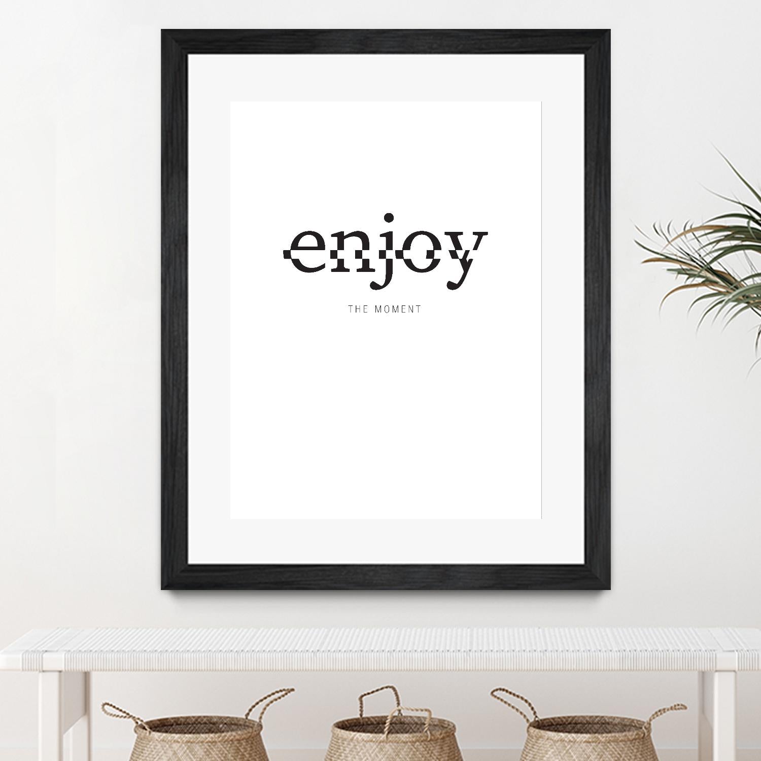 Enjoy by TypeLike on GIANT ART - multicolor design/type; inspirational