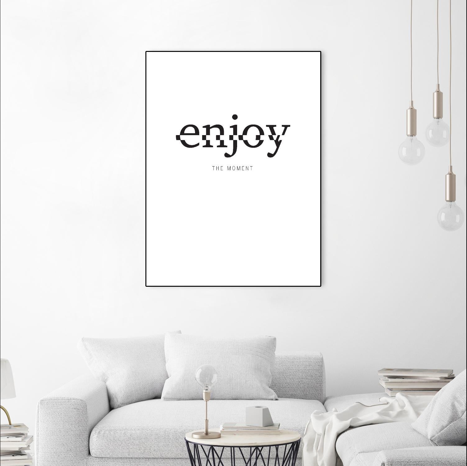 Enjoy by TypeLike on GIANT ART - multicolor design/type; inspirational