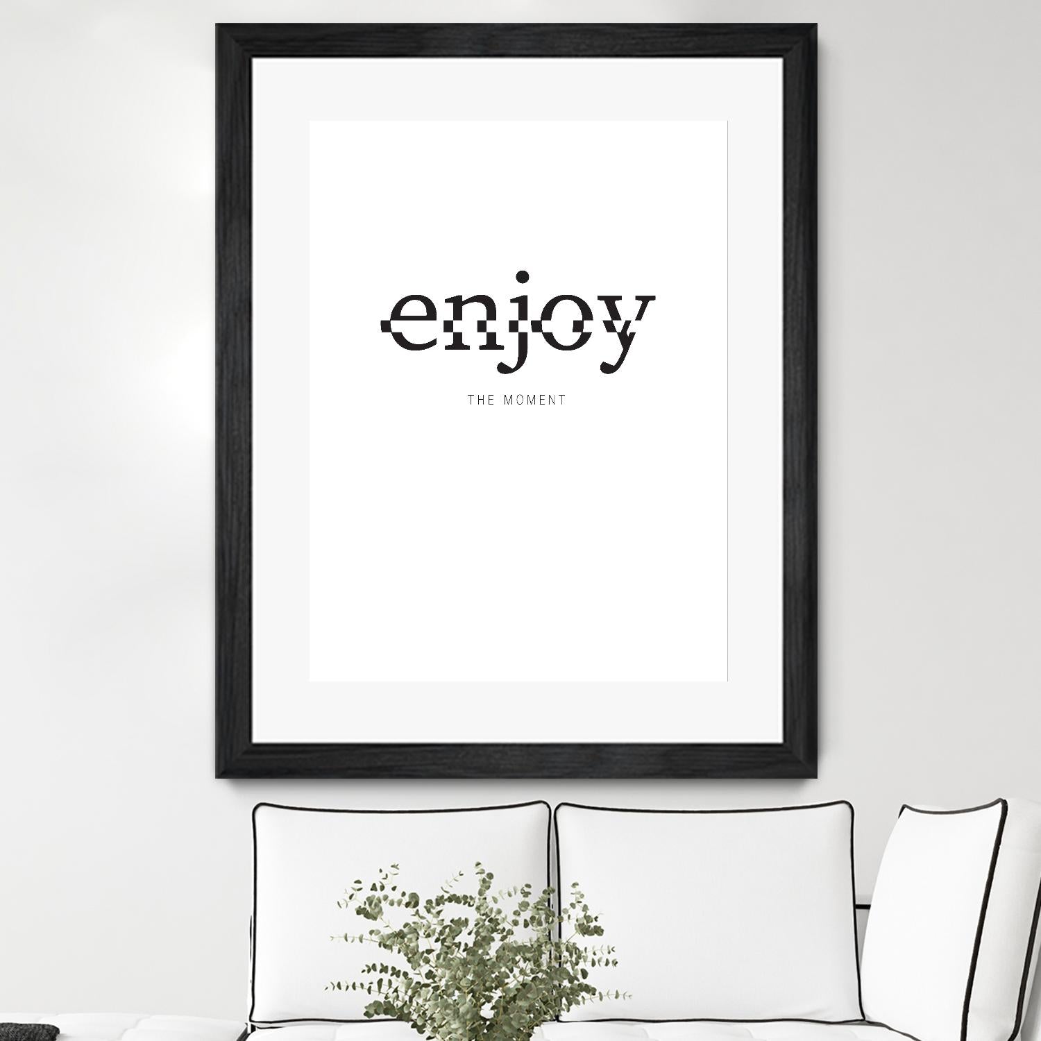 Enjoy by TypeLike on GIANT ART - multicolor design/type; inspirational
