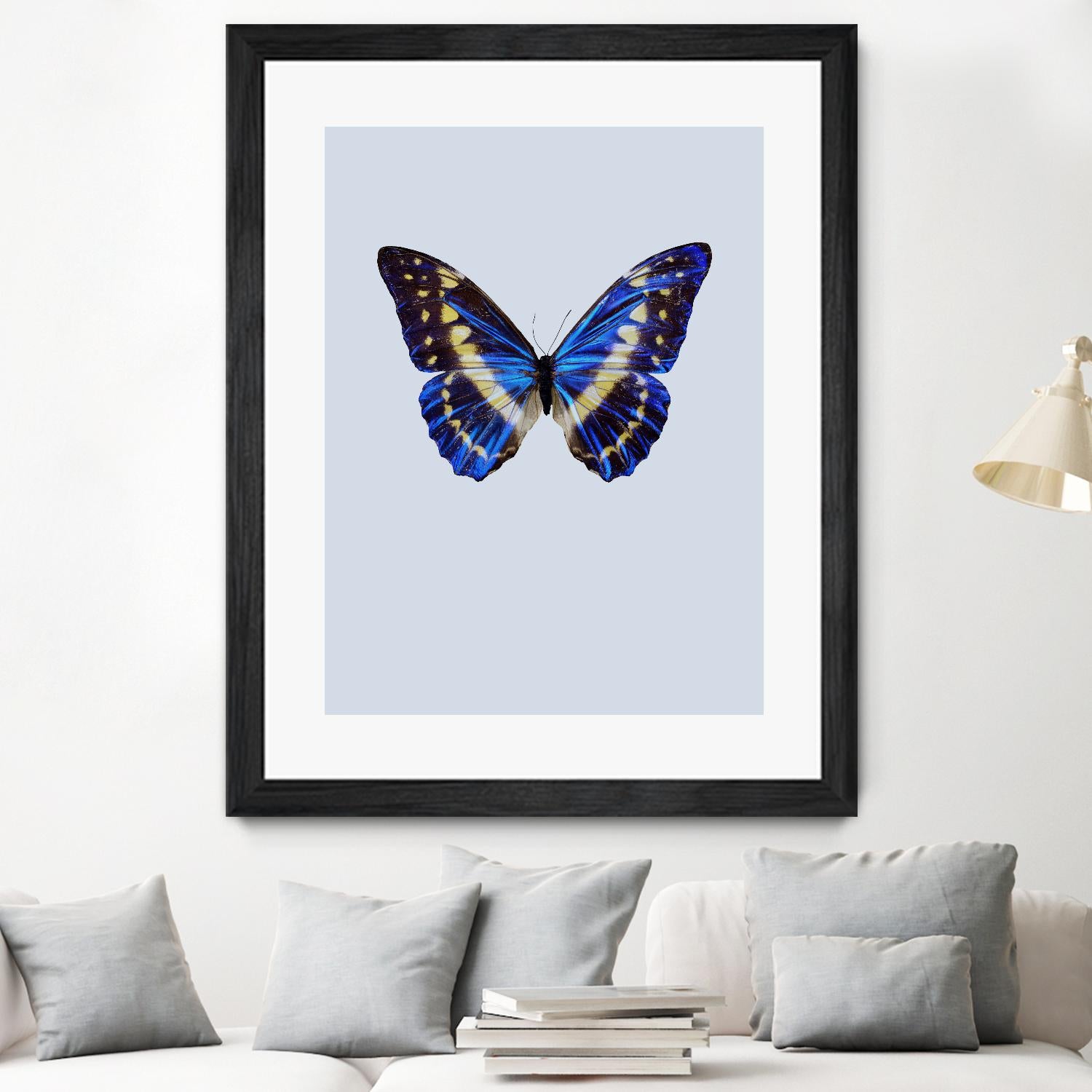 Blue Butterfly by Incado on GIANT ART - multicolor animals; floral/still life