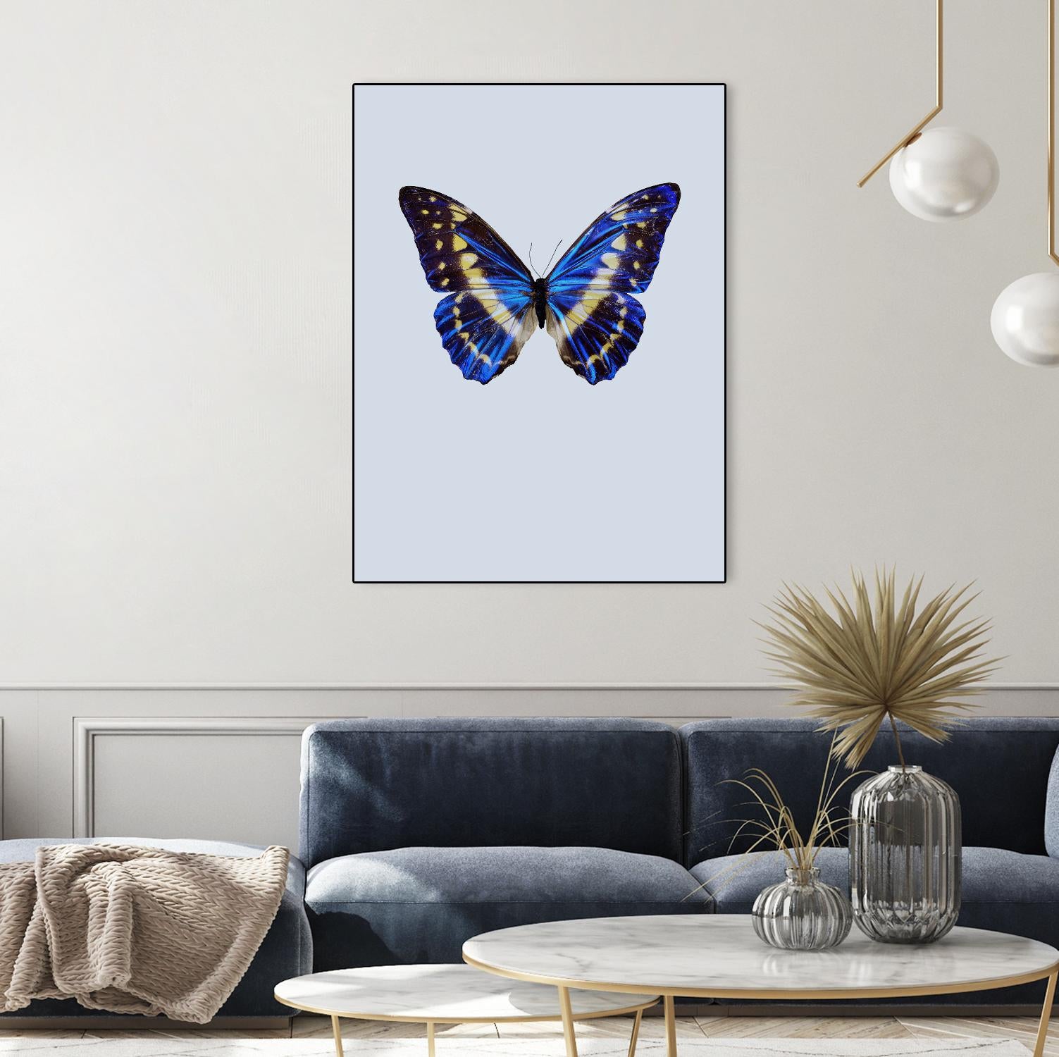 Blue Butterfly by Incado on GIANT ART - multicolor animals; floral/still life