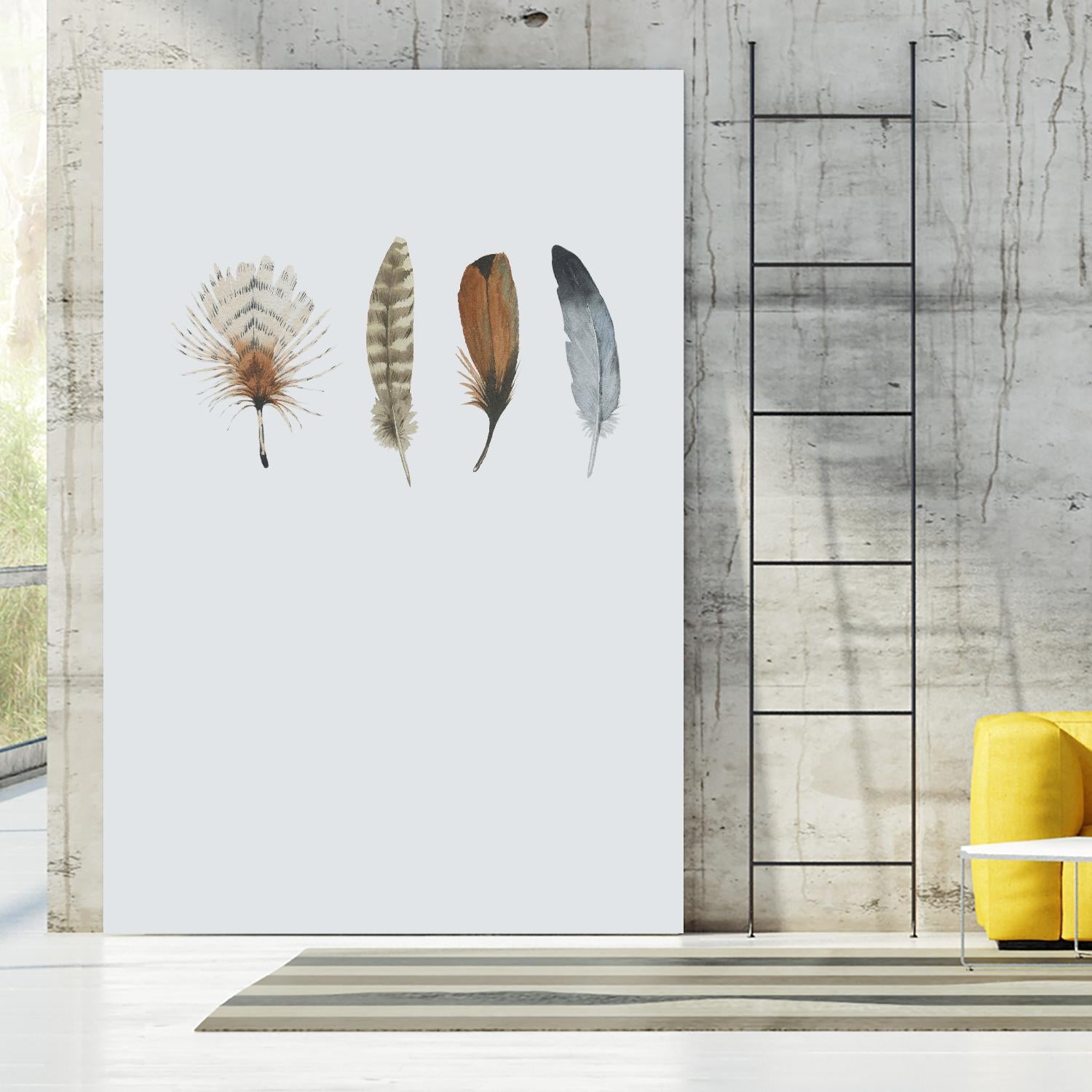 Feather 12 by Incado on GIANT ART - multicolor floral/still life