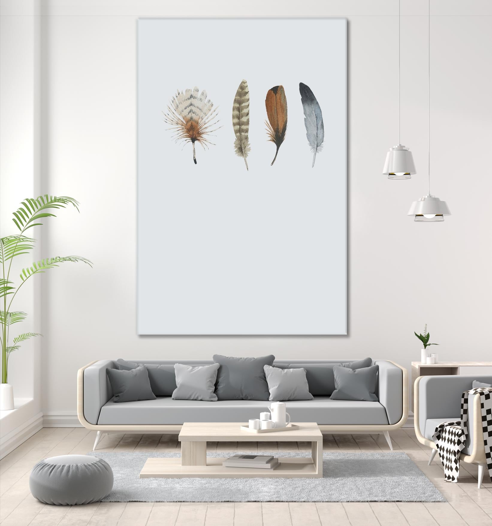 Feather 12 by Incado on GIANT ART - multicolor floral/still life