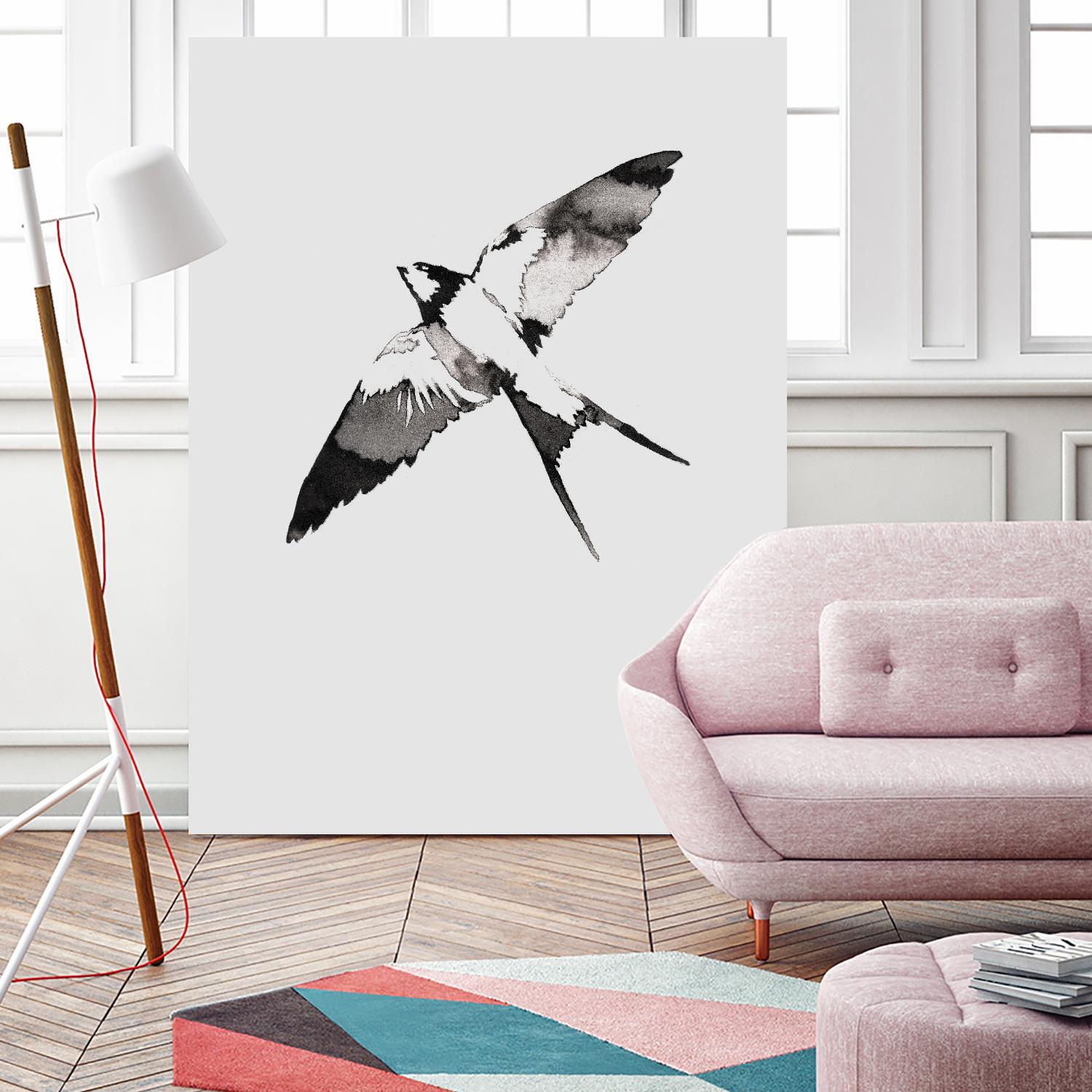 Flying Bird III by Incado on GIANT ART - multicolor animals