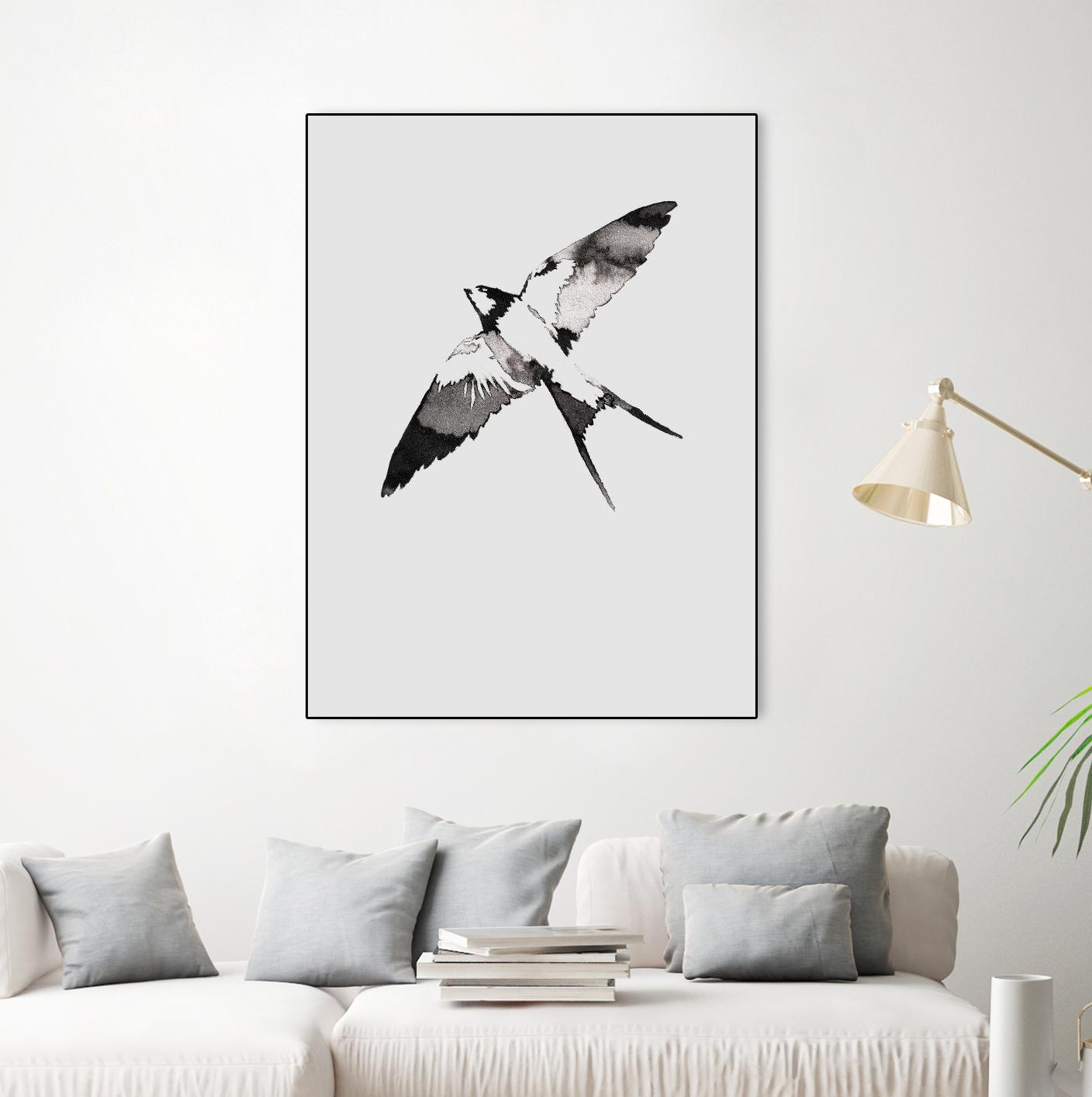 Flying Bird III by Incado on GIANT ART - multicolor animals
