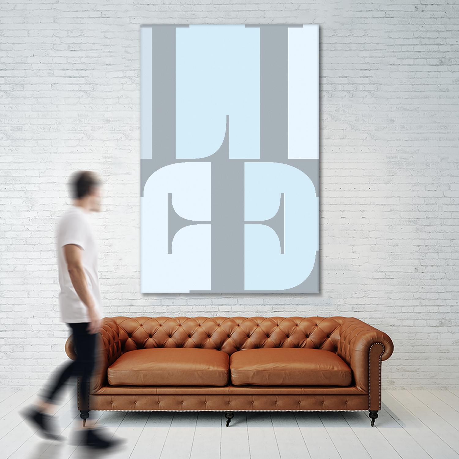 Life by TypeLike on GIANT ART - multicolor design/type; contemporary