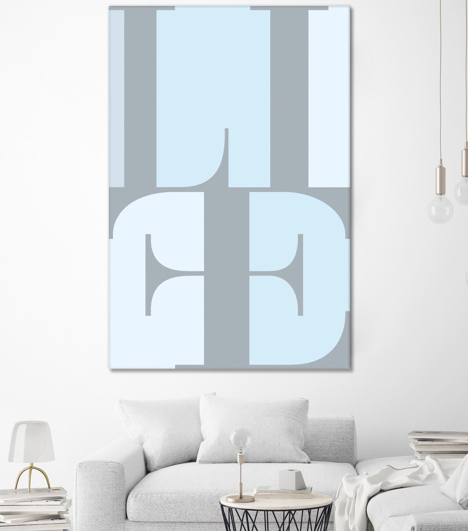 Life by TypeLike on GIANT ART - multicolor design/type; contemporary