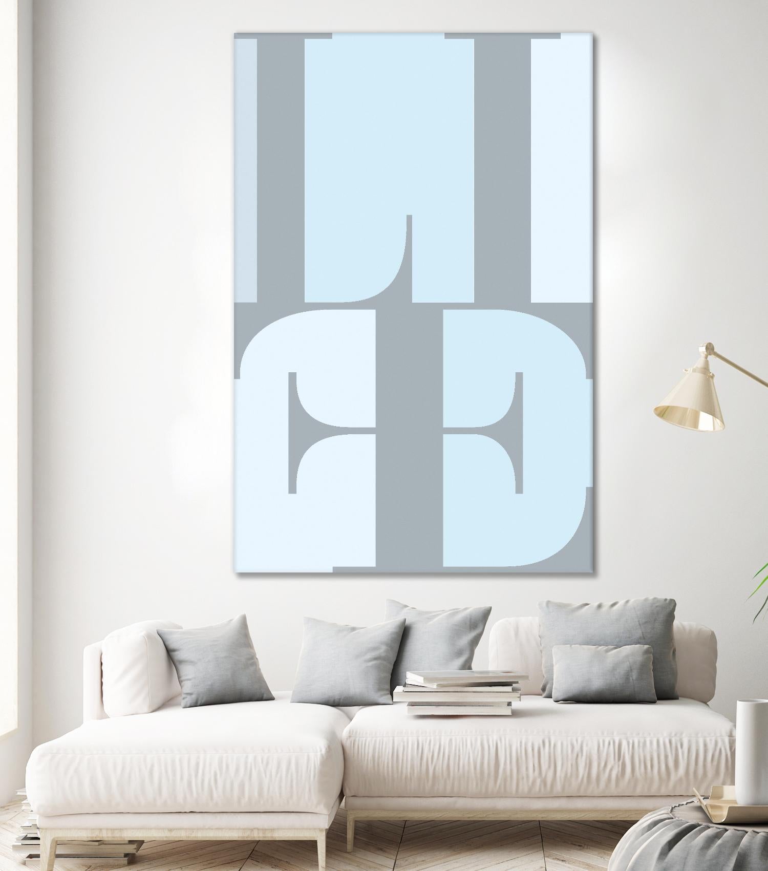 Life by TypeLike on GIANT ART - multicolor design/type; contemporary