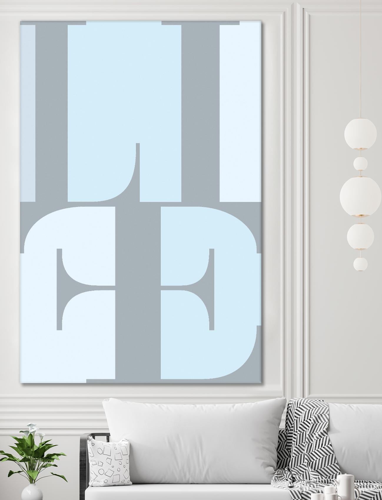 Life by TypeLike on GIANT ART - multicolor design/type; contemporary