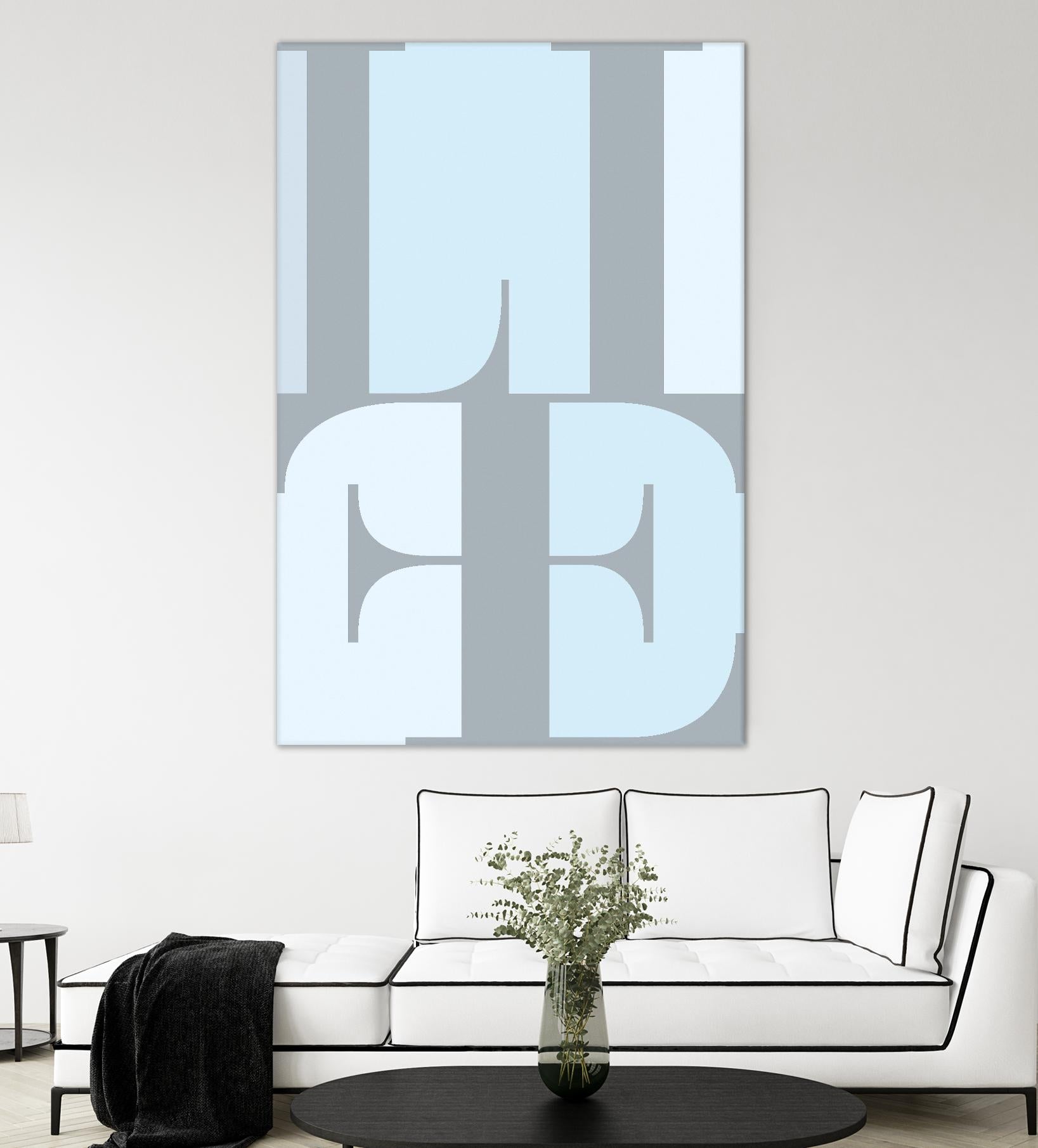 Life by TypeLike on GIANT ART - multicolor design/type; contemporary