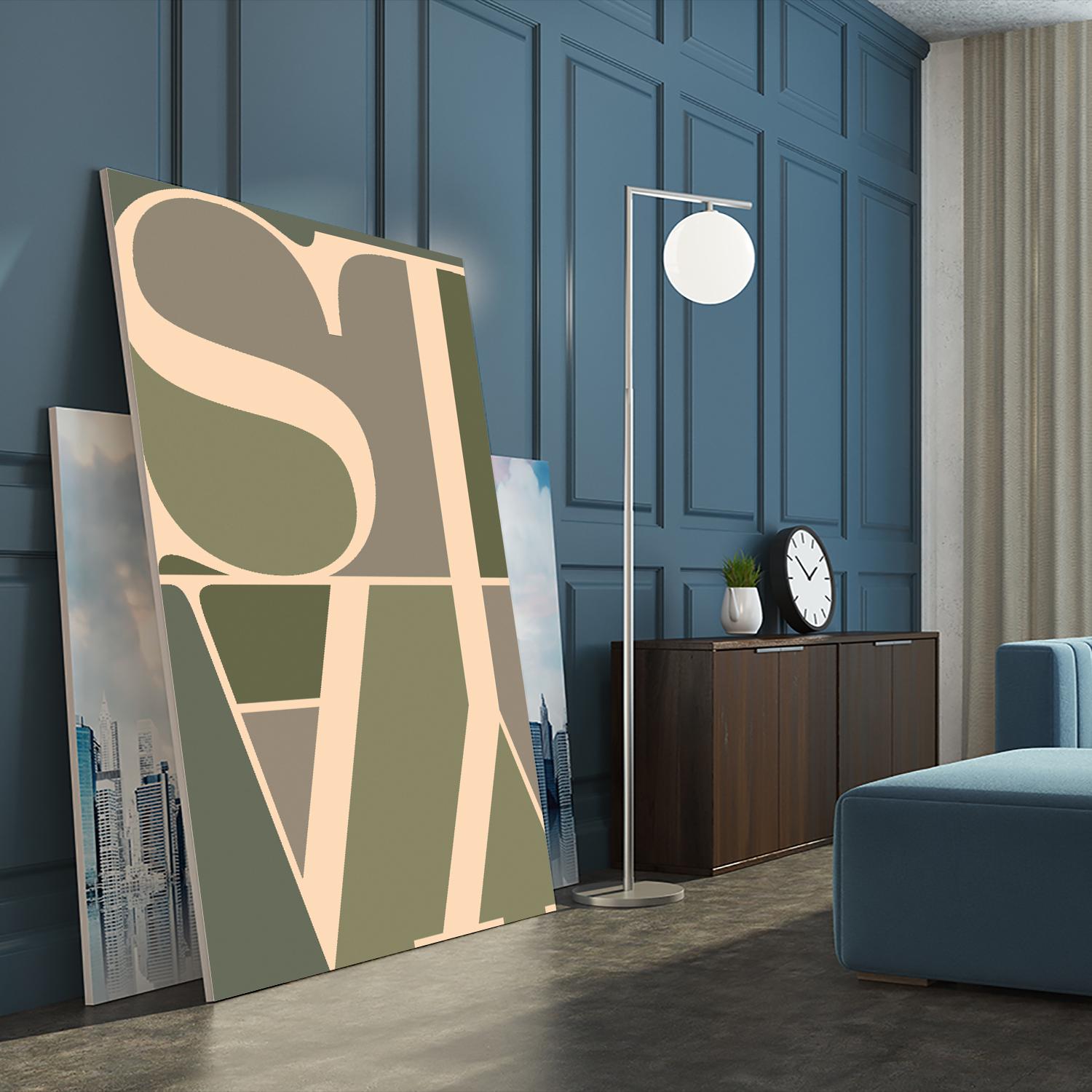 Stay by TypeLike on GIANT ART - multicolor design/type; contemporary