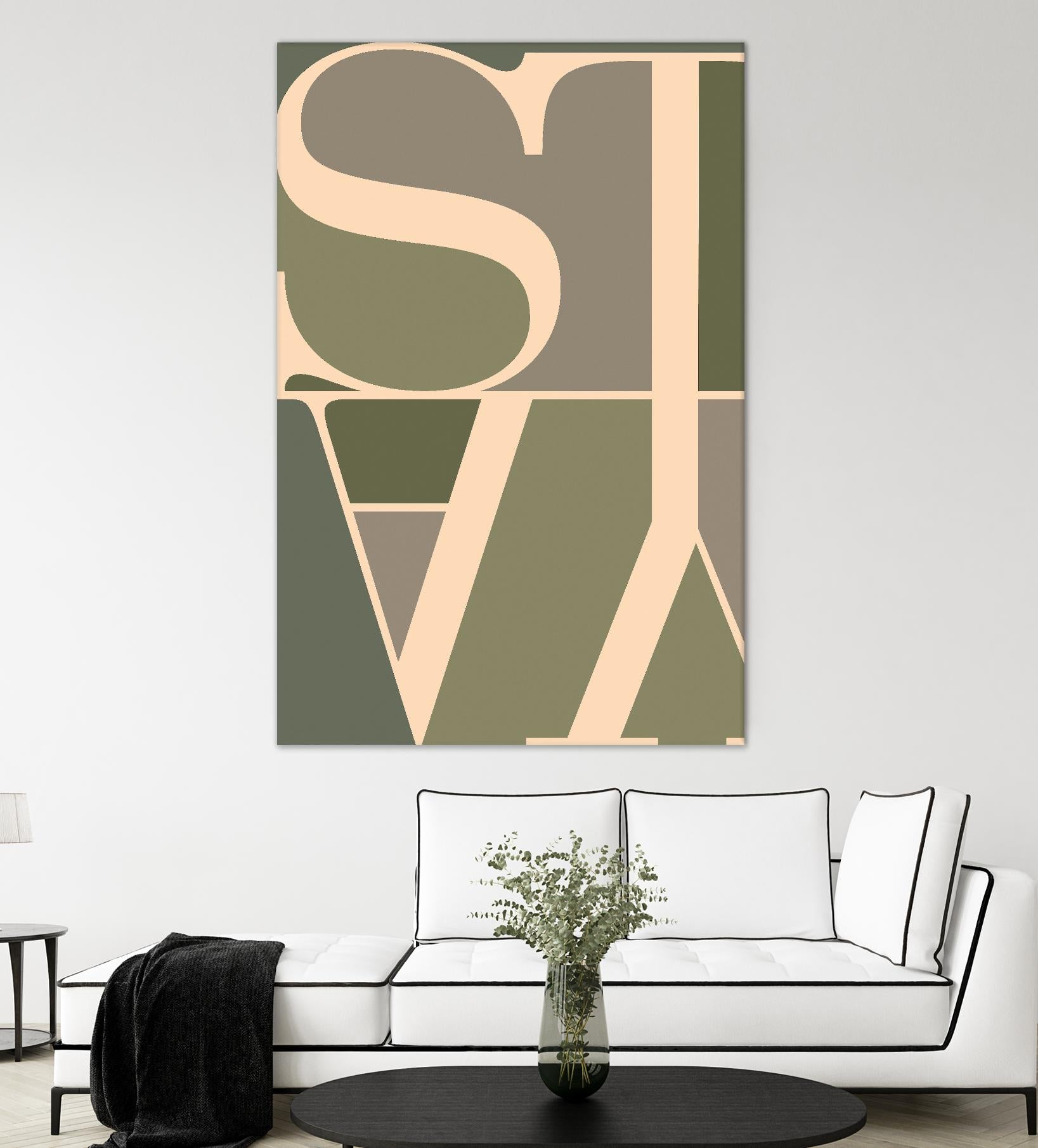 Stay by TypeLike on GIANT ART - multicolor design/type; contemporary