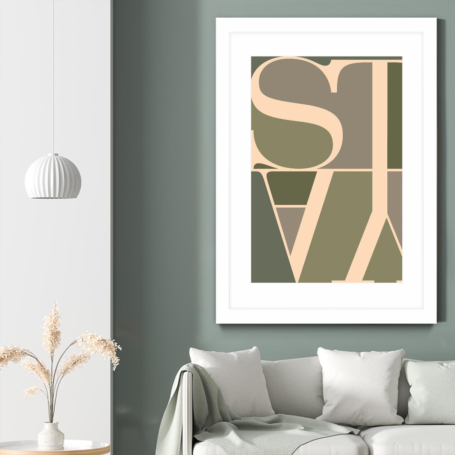 Stay by TypeLike on GIANT ART - multicolor design/type; contemporary