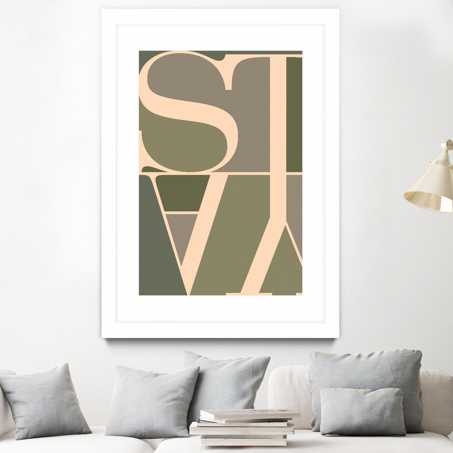 Stay by TypeLike on GIANT ART - multicolor design/type; contemporary
