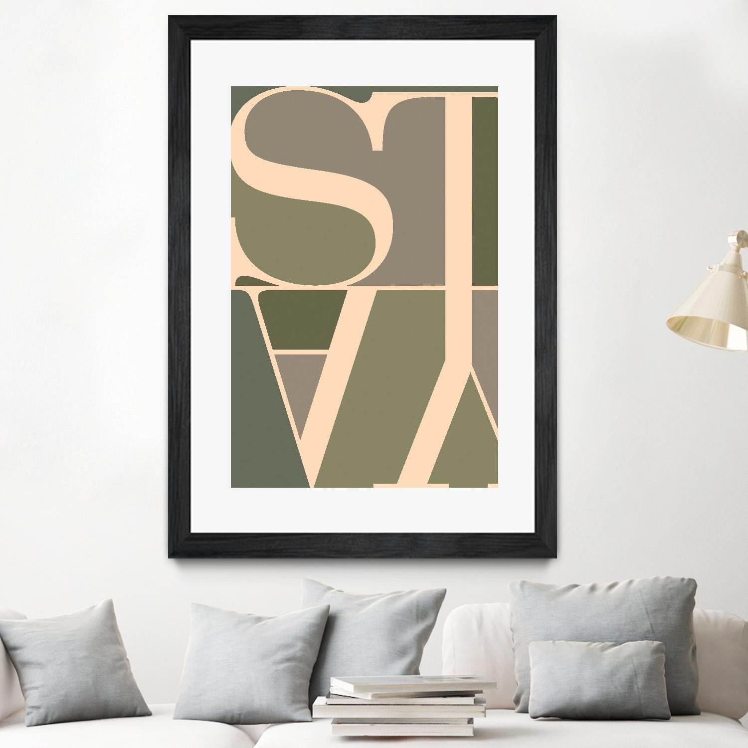 Stay by TypeLike on GIANT ART - multicolor design/type; contemporary