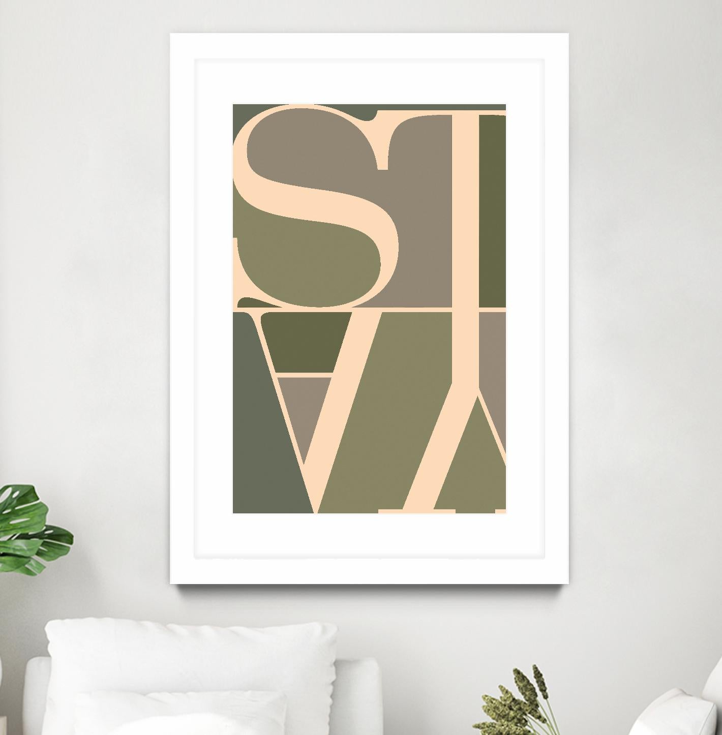 Stay by TypeLike on GIANT ART - multicolor design/type; contemporary