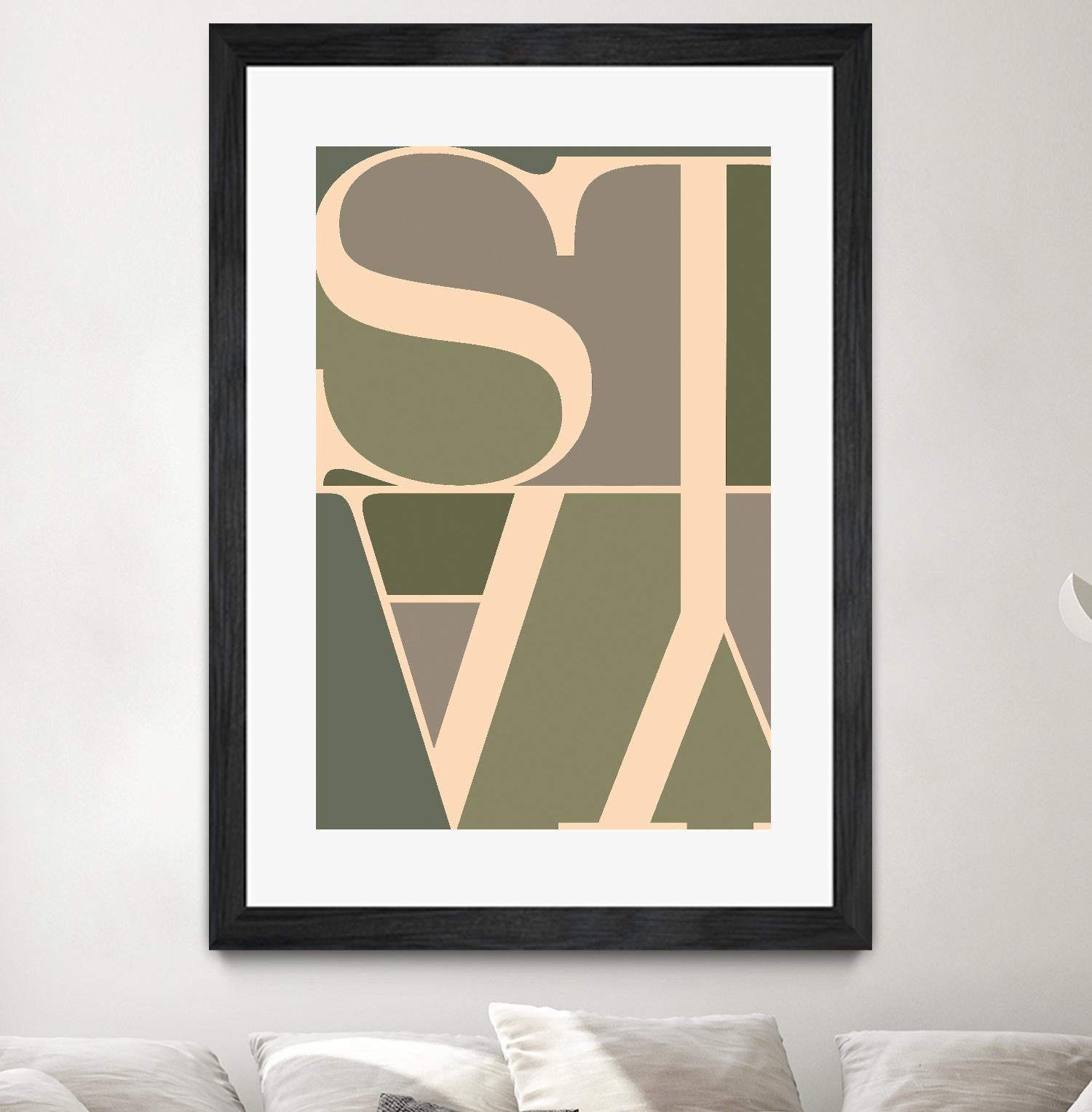 Stay by TypeLike on GIANT ART - multicolor design/type; contemporary
