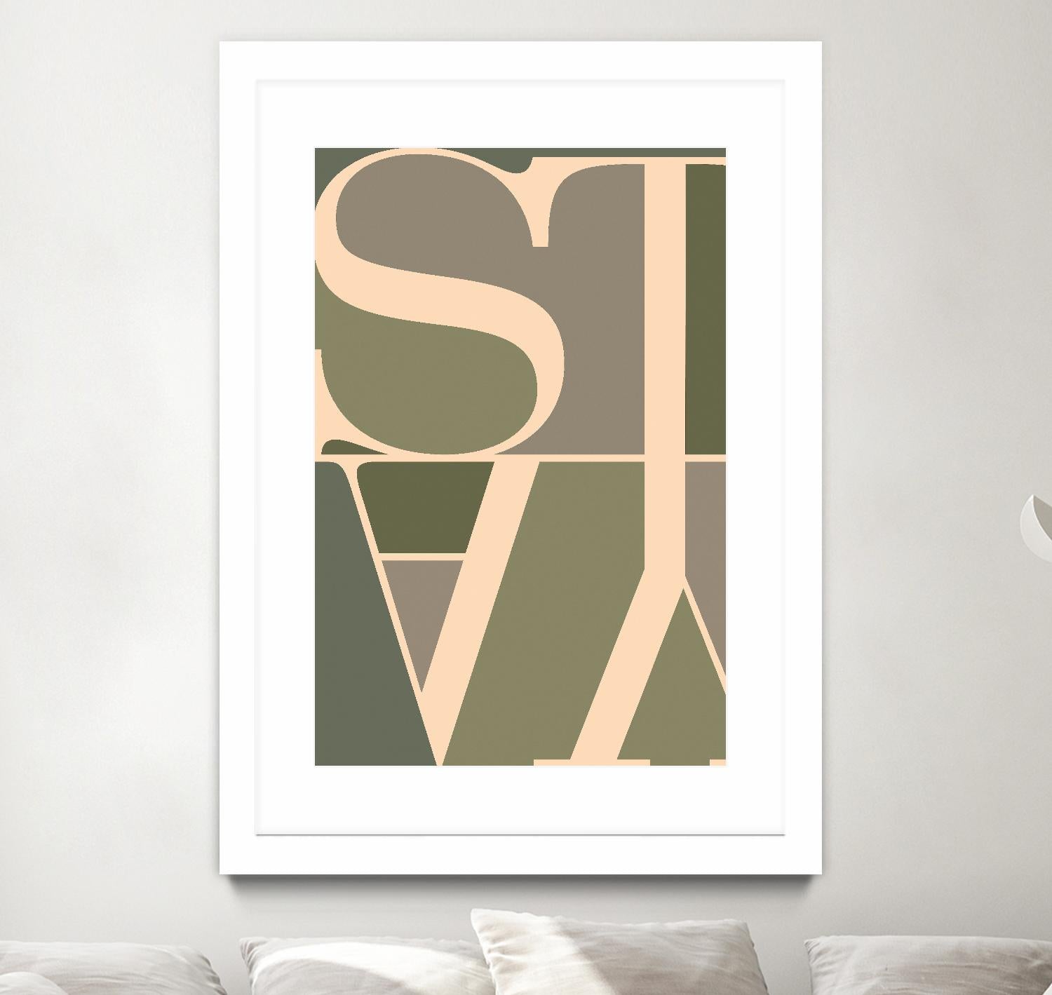 Stay by TypeLike on GIANT ART - multicolor design/type; contemporary