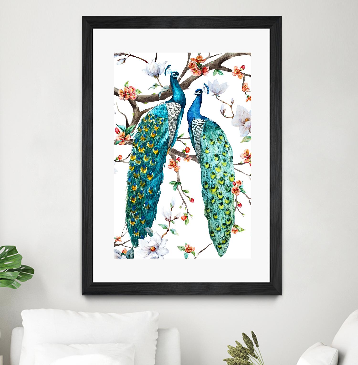 Paradis Birds I by Incado on GIANT ART - multicolor animals