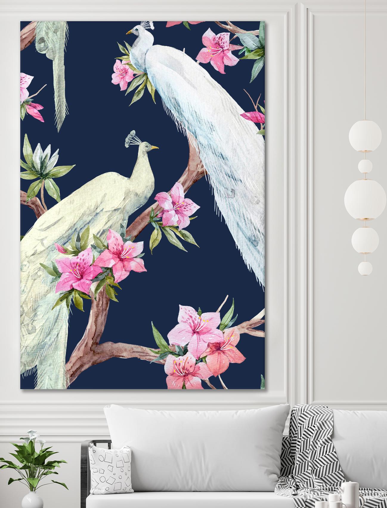 Paradis Birds II by Incado on GIANT ART - multicolor animals