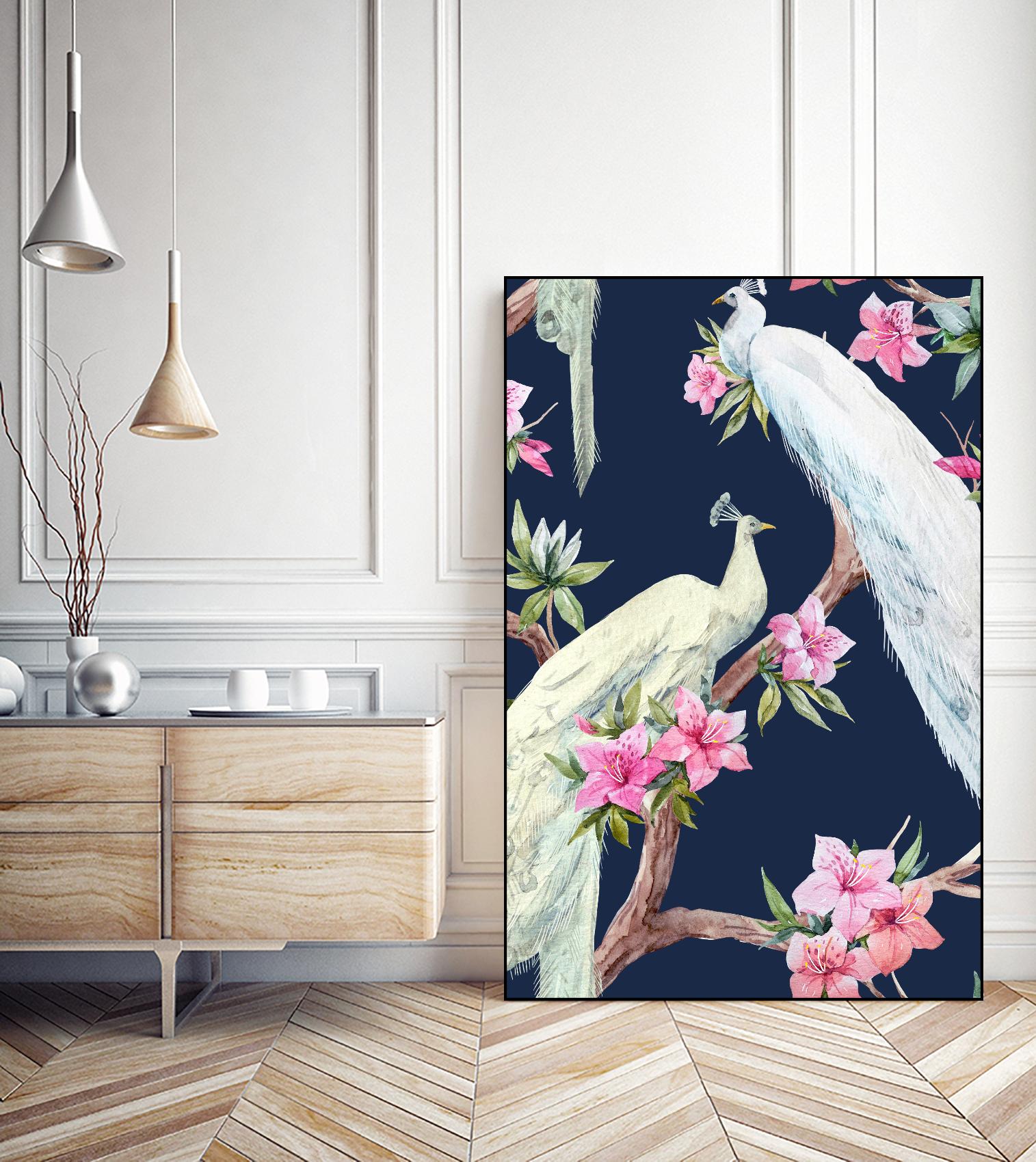 Paradis Birds II by Incado on GIANT ART - multicolor animals