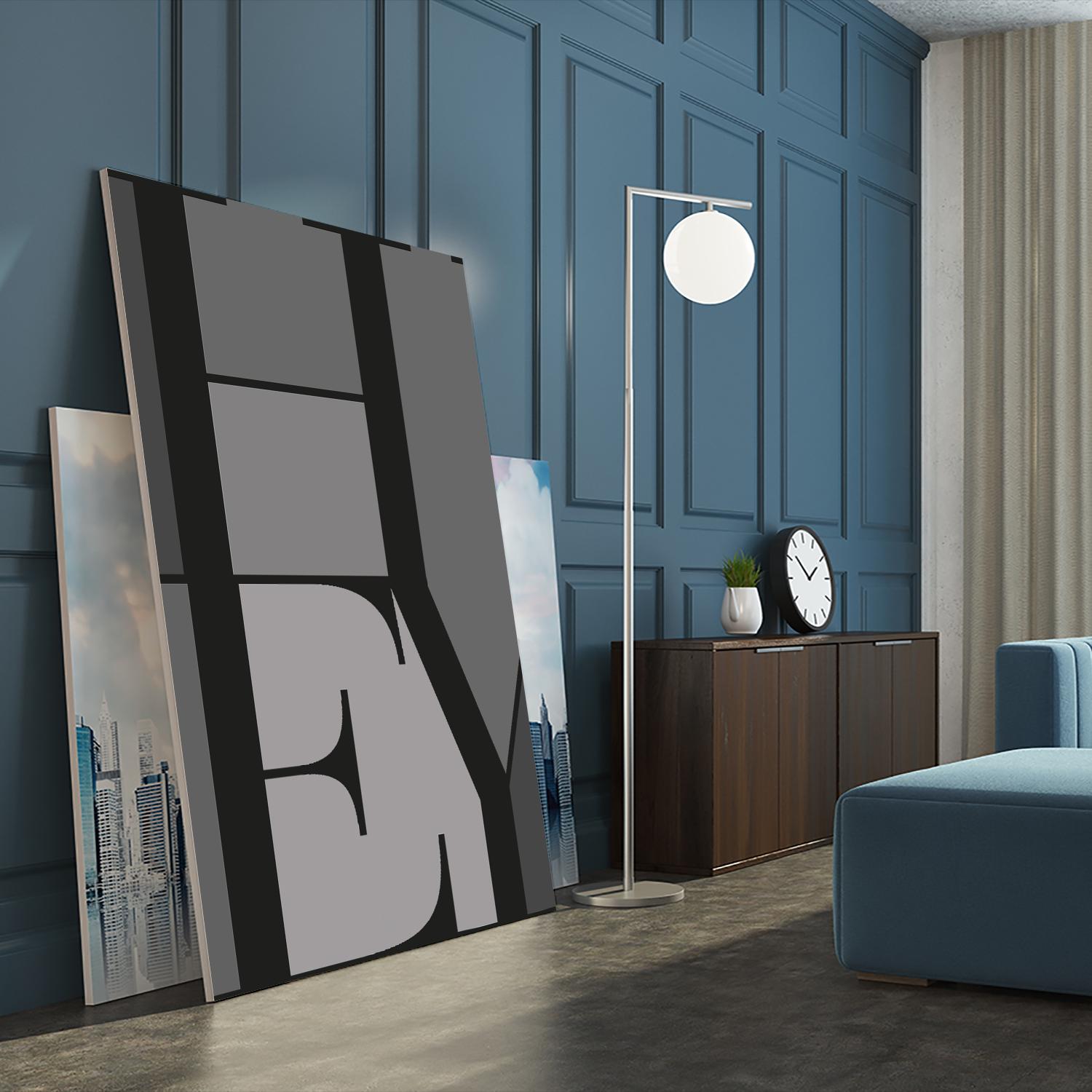 Hey by TypeLike on GIANT ART - multicolor design/type