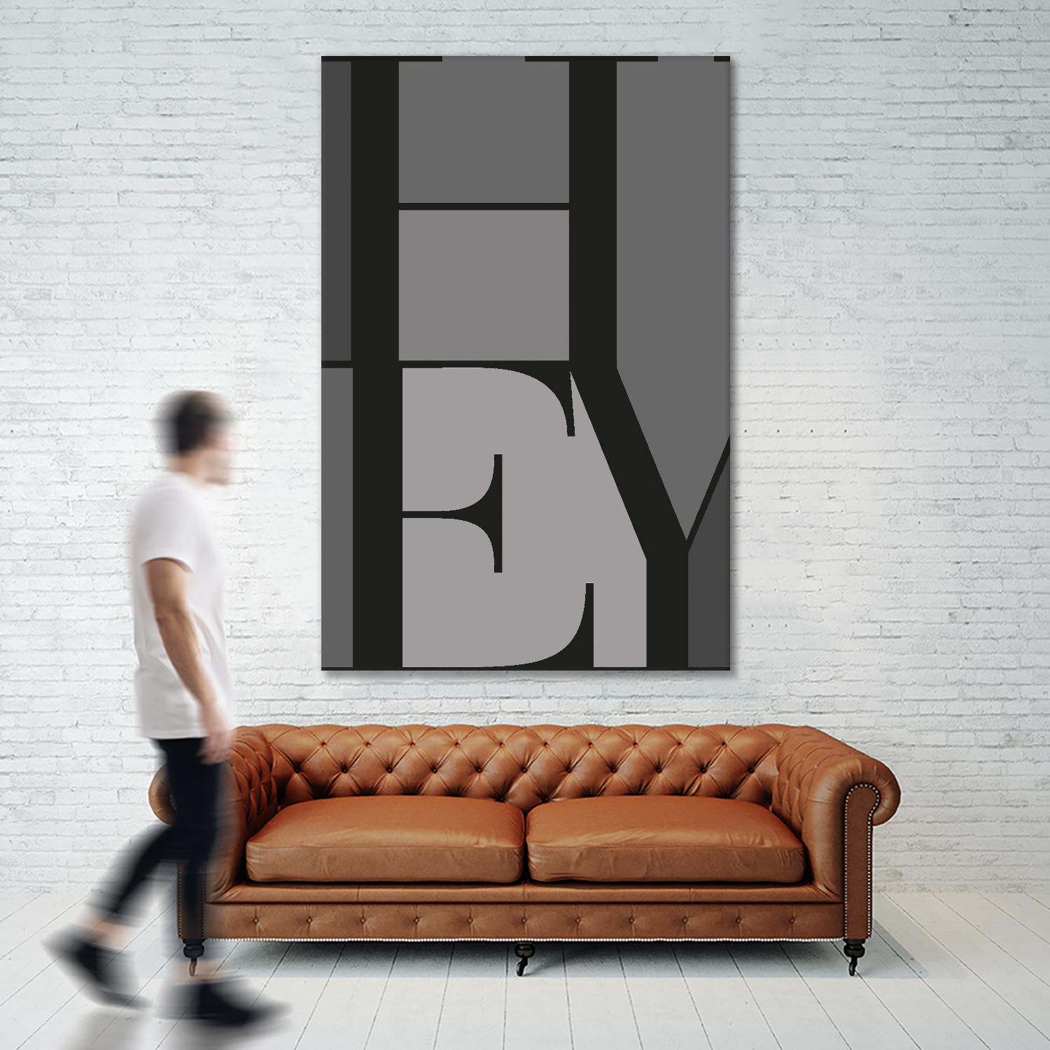 Hey by TypeLike on GIANT ART - multicolor design/type