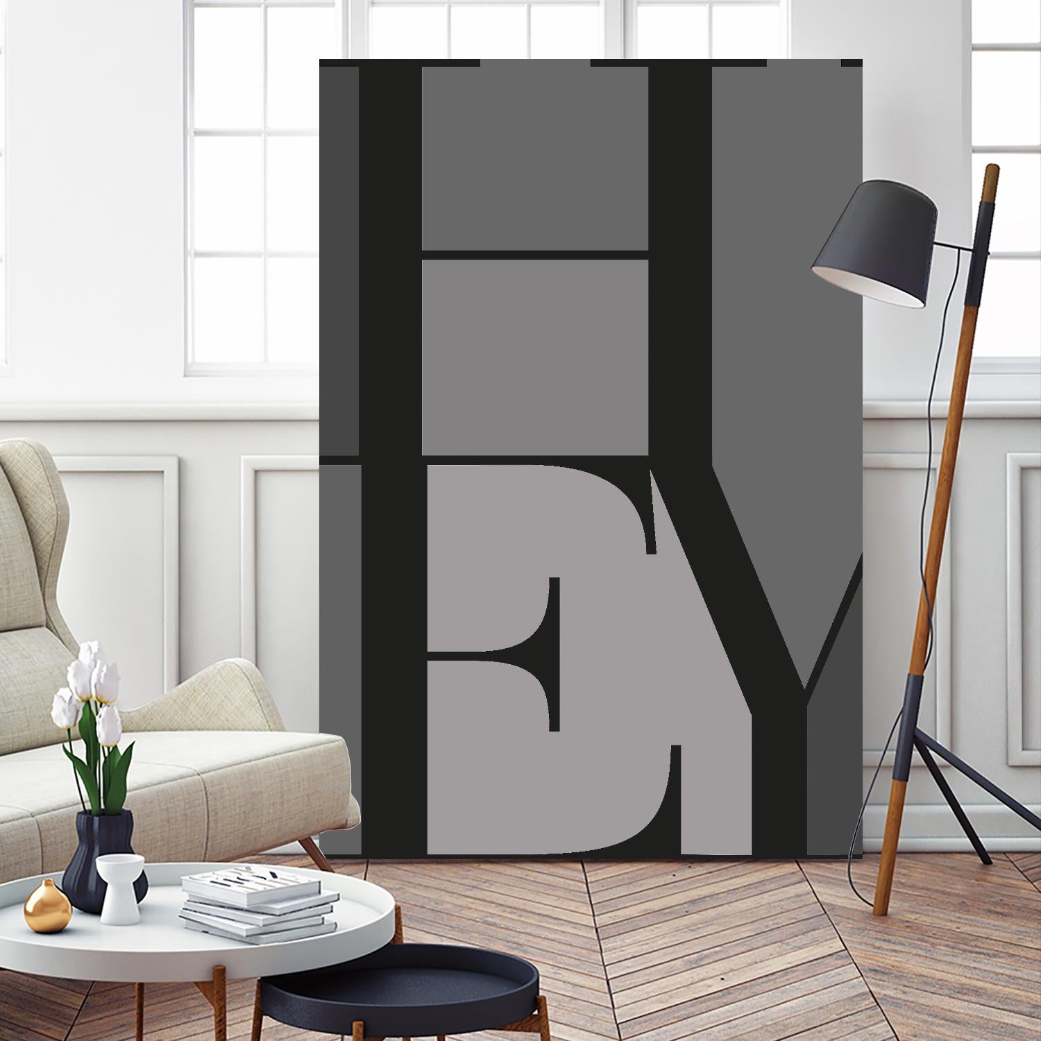 Hey by TypeLike on GIANT ART - multicolor design/type