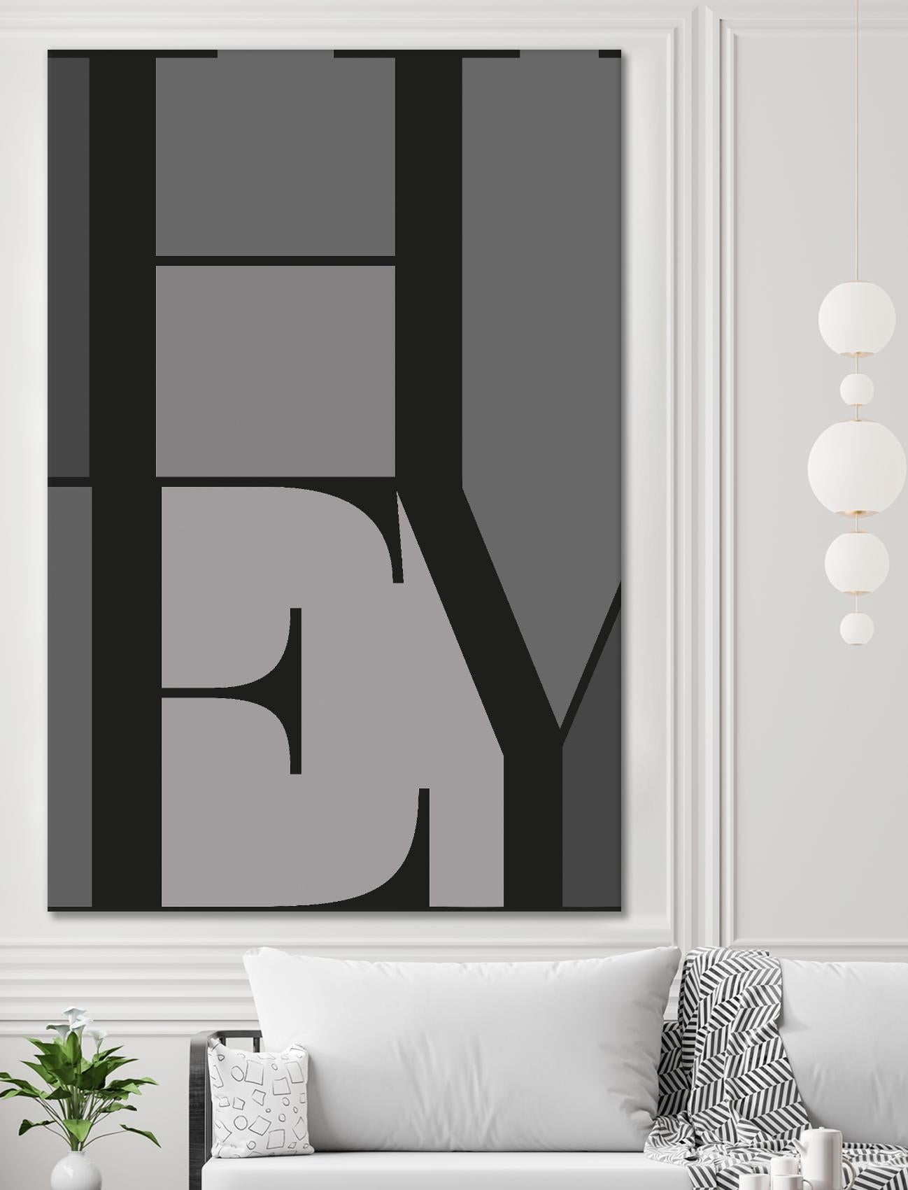 Hey by TypeLike on GIANT ART - multicolor design/type
