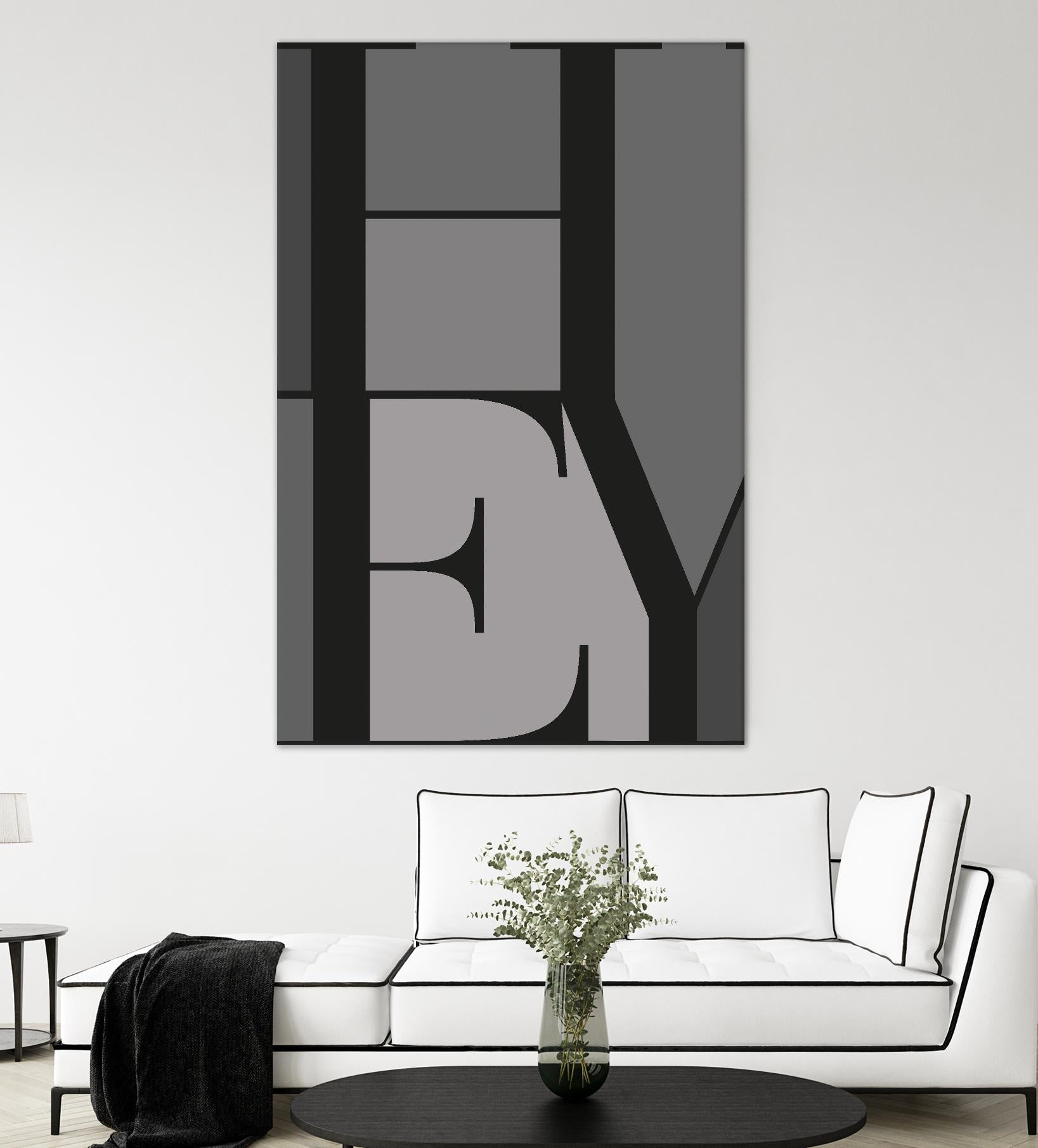 Hey by TypeLike on GIANT ART - multicolor design/type