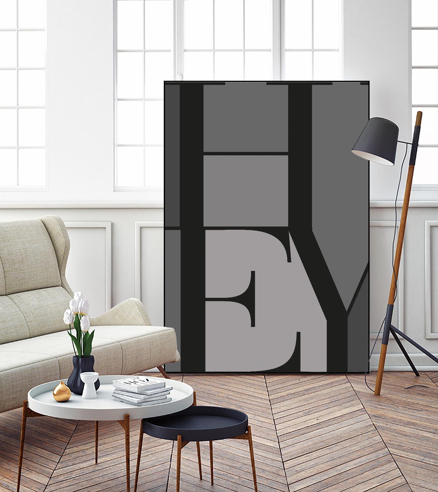 Hey by TypeLike on GIANT ART - multicolor design/type