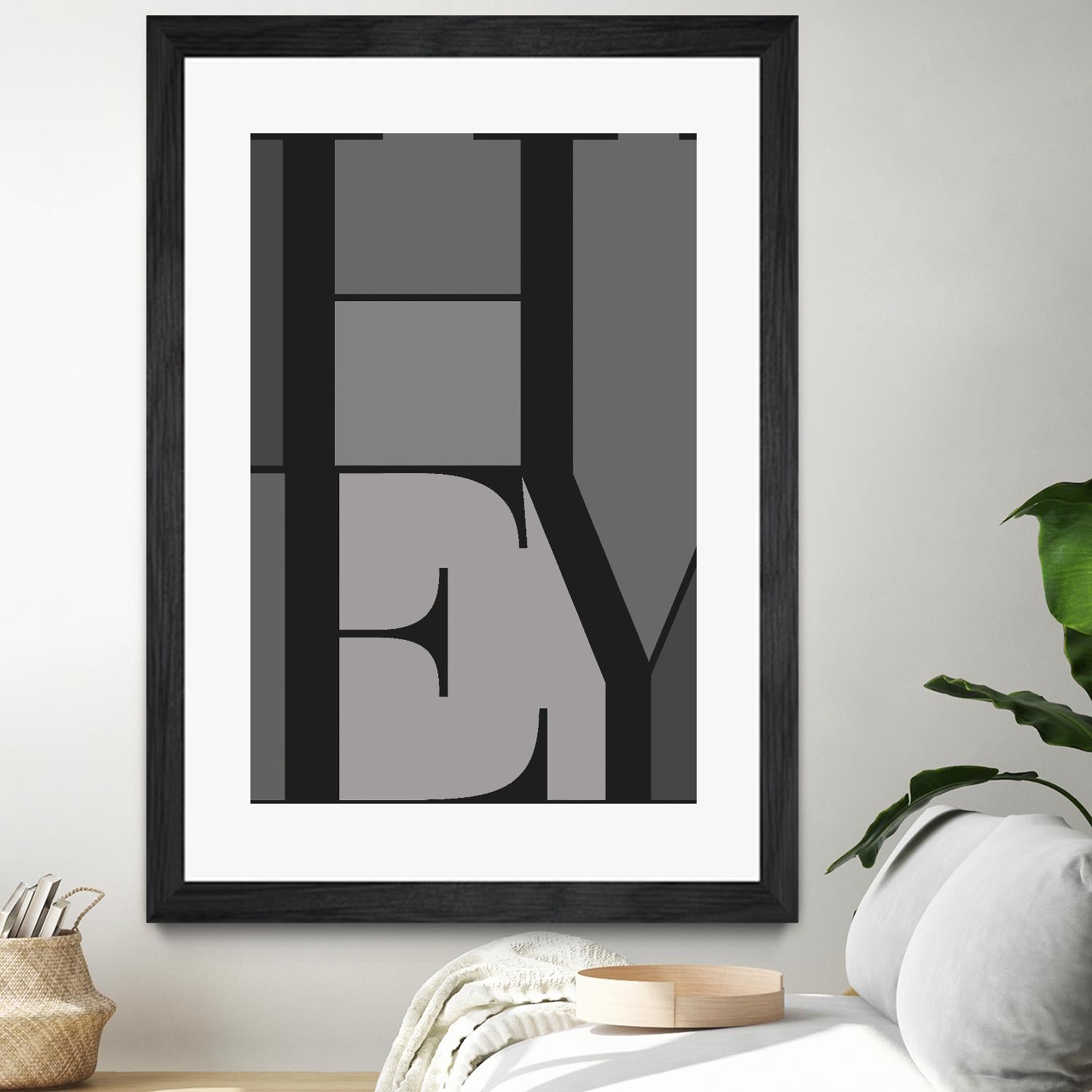 Hey by TypeLike on GIANT ART - multicolor design/type